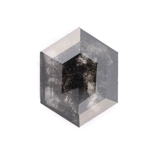 Alexis Russell Loose Stones - Engagement Salt and Pepper Diamonds - Hexagon