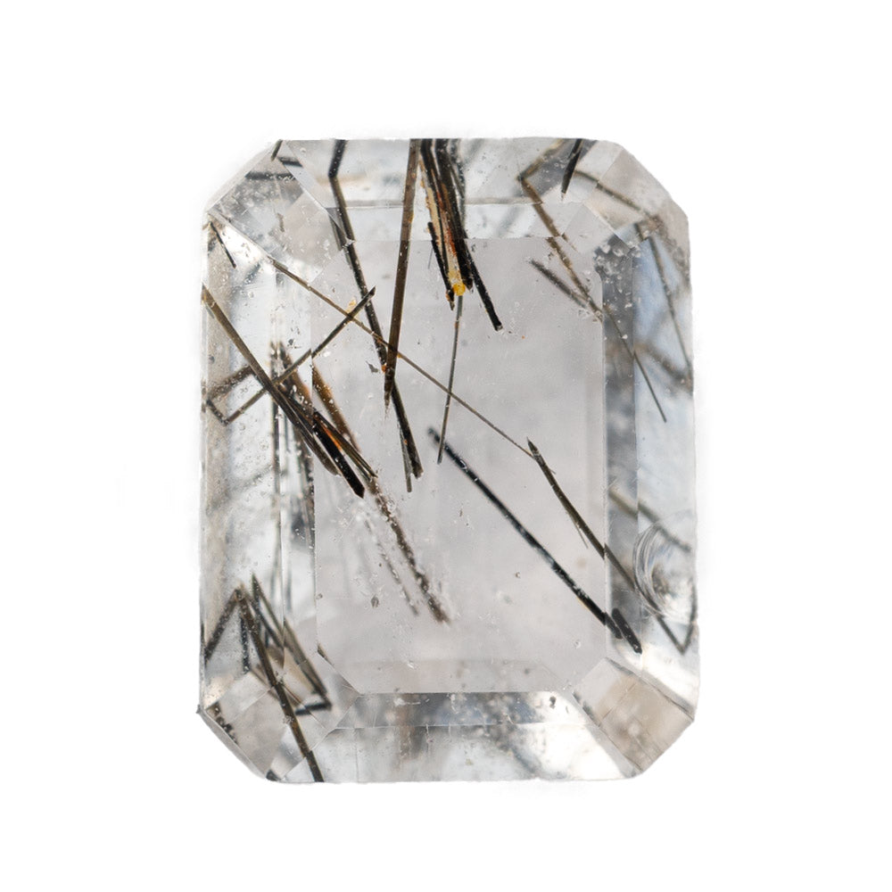 Alexis Russell Loose Stones - Engagement Tourmaline In Quartz - Emerald Cut