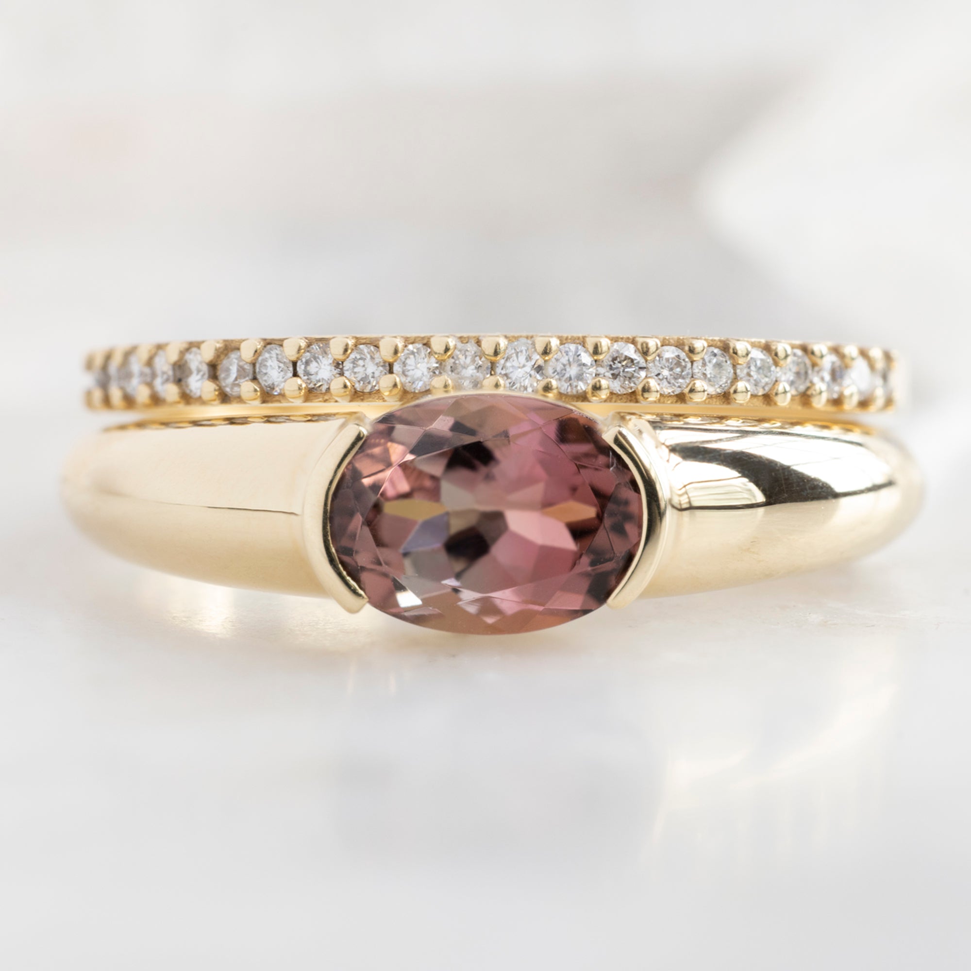 Alexis Russell Engagement Rings The Signet Ring | 1.21ct Oval Tourmaline in 14K Yellow Gold