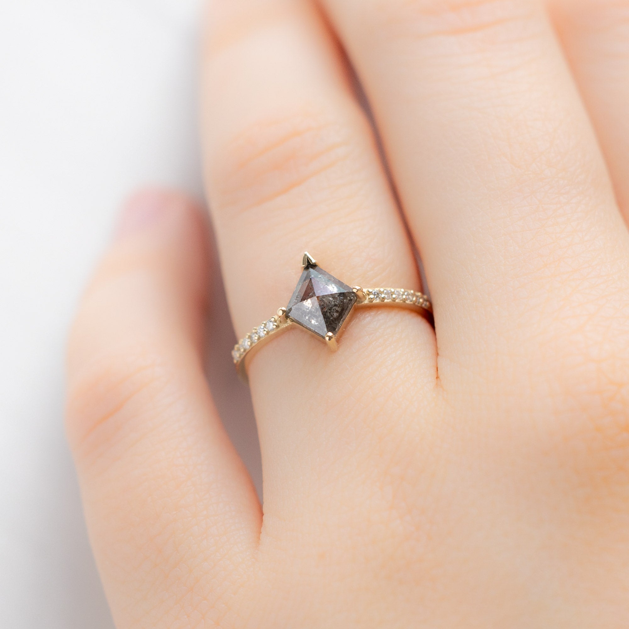 Alexis Russell Custom Diamond Ring Design Your Own Custom | Kite-Shaped Diamond Engagement Ring
