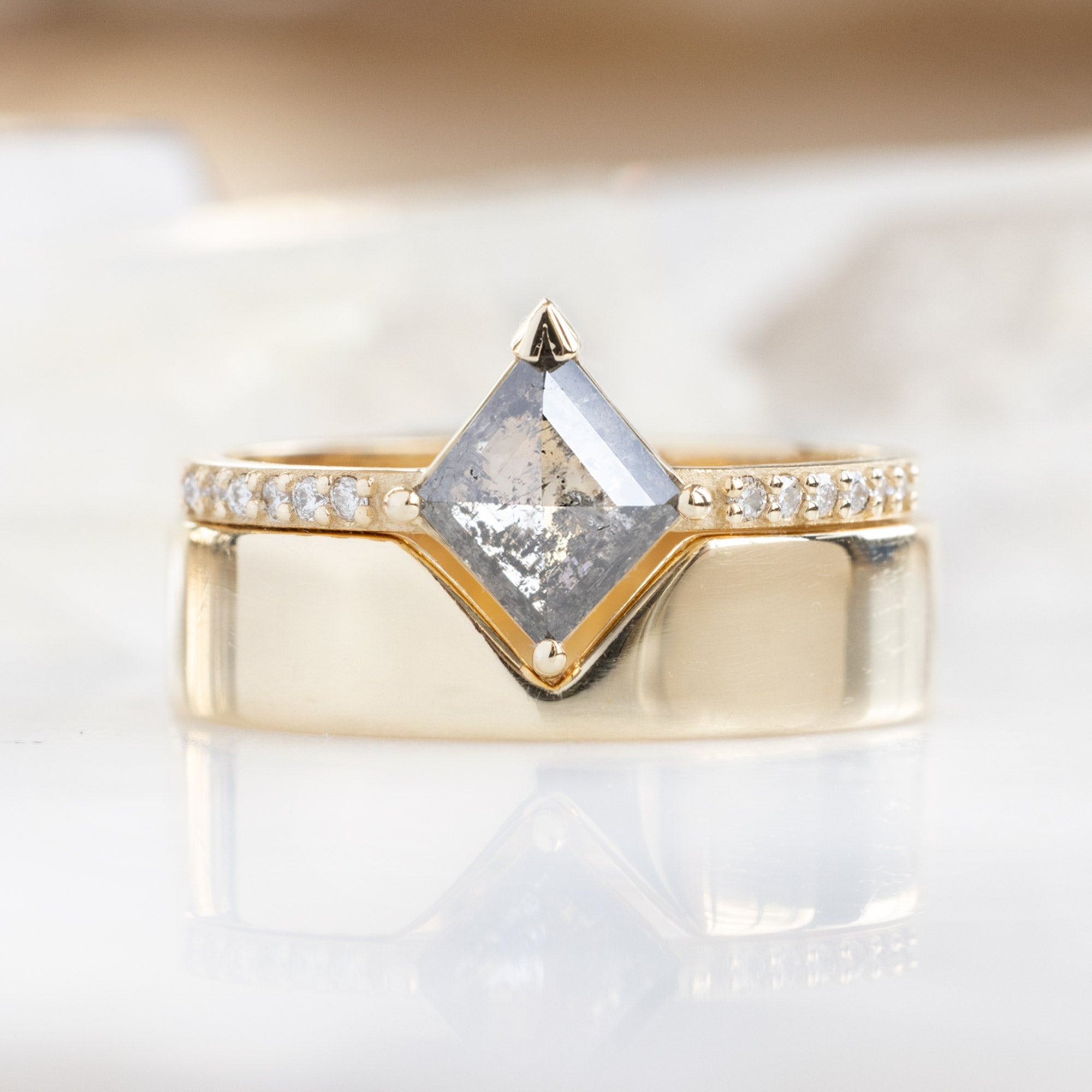 Alexis Russell Custom Diamond Ring Design Your Own Custom | Kite-Shaped Diamond Engagement Ring