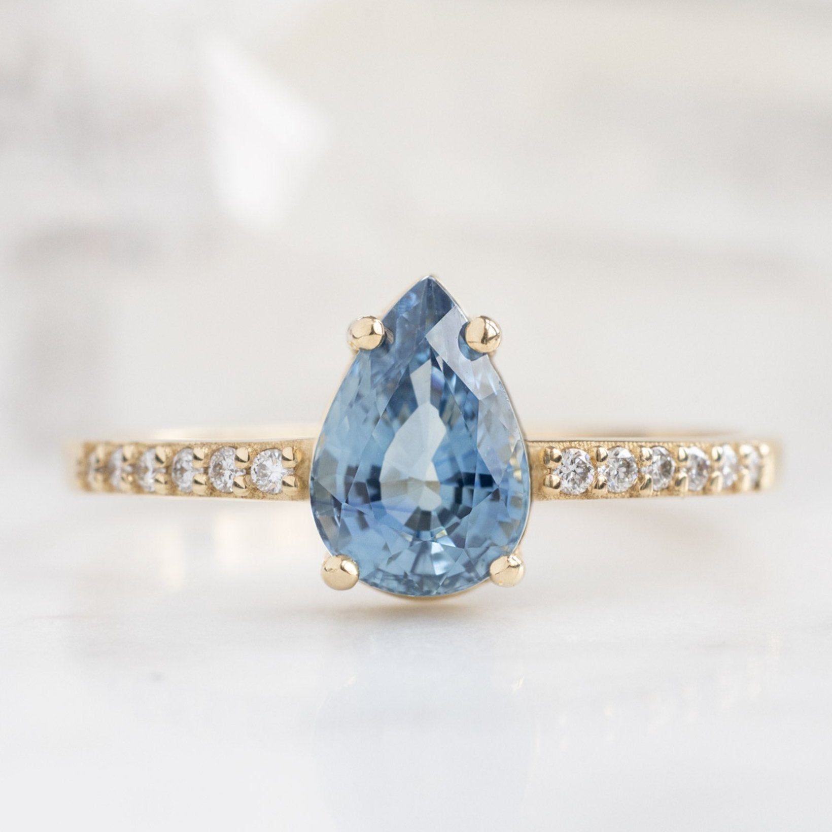Alexis Russell Custom Diamond Ring Design Your Own Custom | Blue Sapphire Engagement Ring