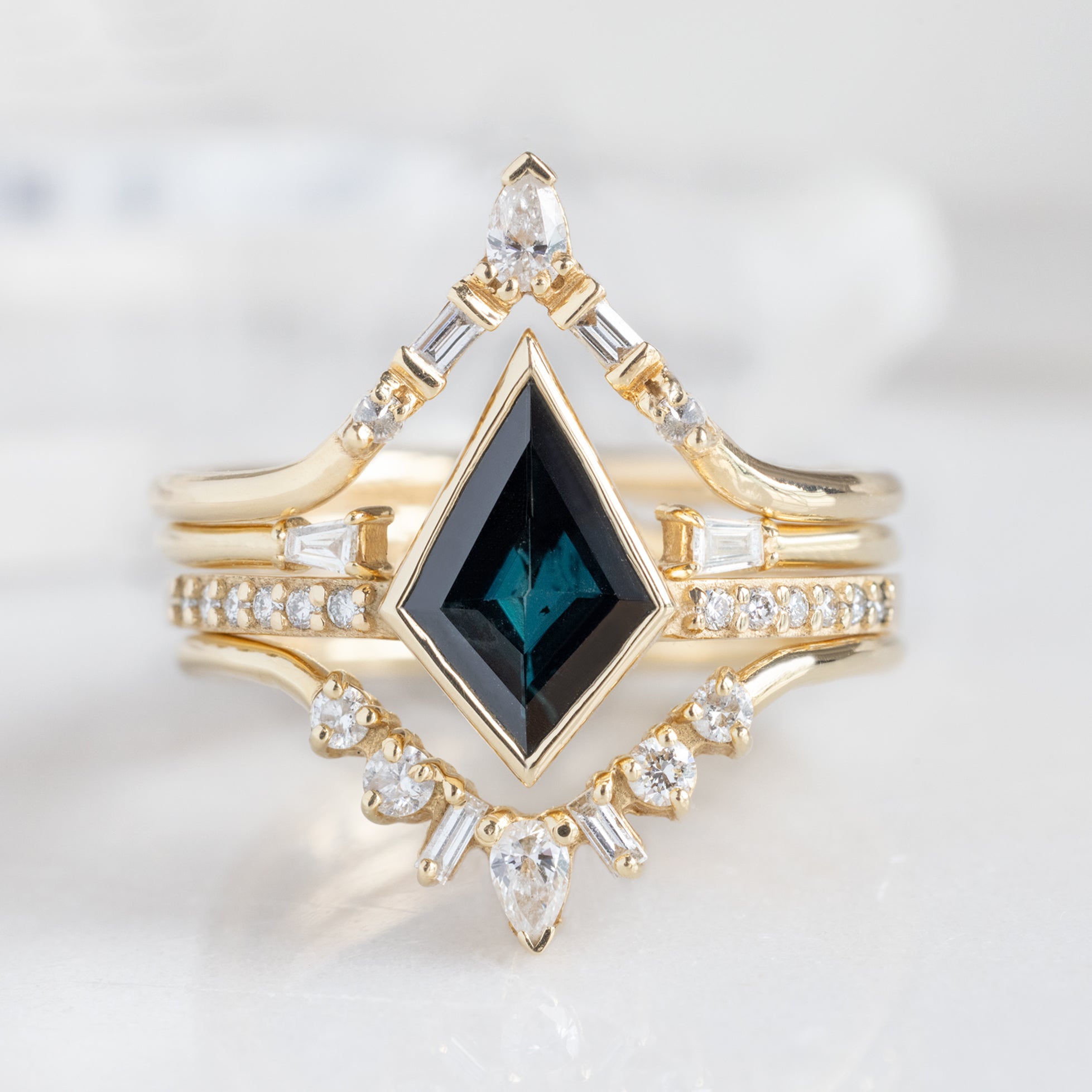 Alexis Russell Engagement Rings The Willow Ring | 0.73ct Kite Spinel in 14K Yellow Gold