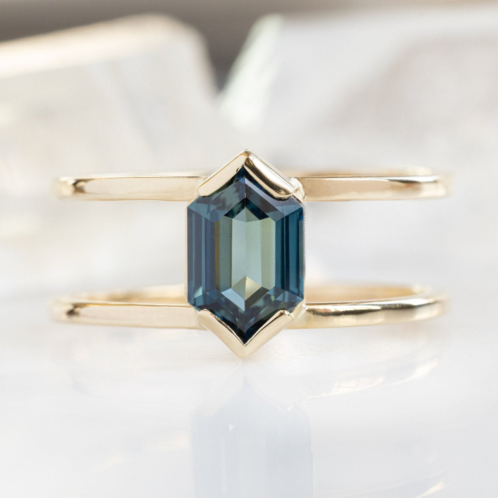 Alexis Russell Custom Diamond Ring Design Your Own Custom | Blue Sapphire Engagement Ring