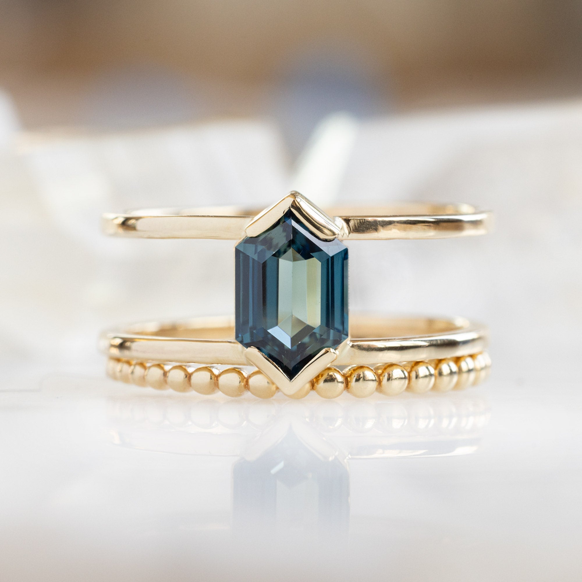 Alexis Russell Custom Diamond Ring Design Your Own Custom | Blue Sapphire Engagement Ring