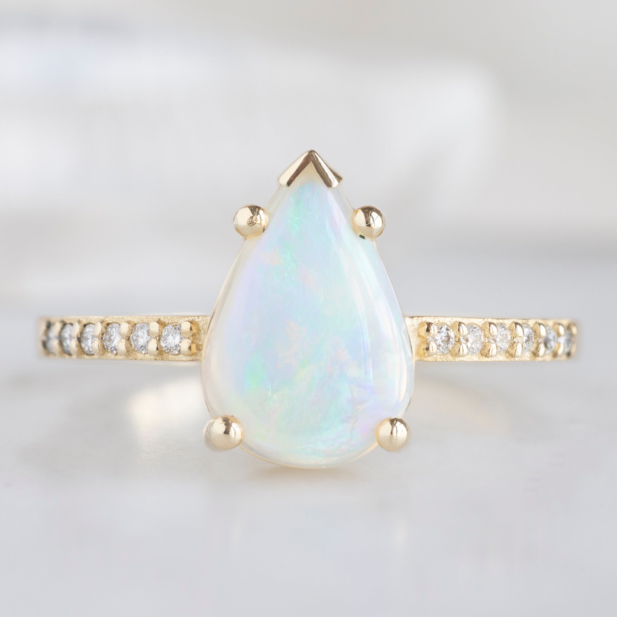 Alexis Russell Custom Diamond Ring Design Your Own Custom | Australian Opal Engagement Ring