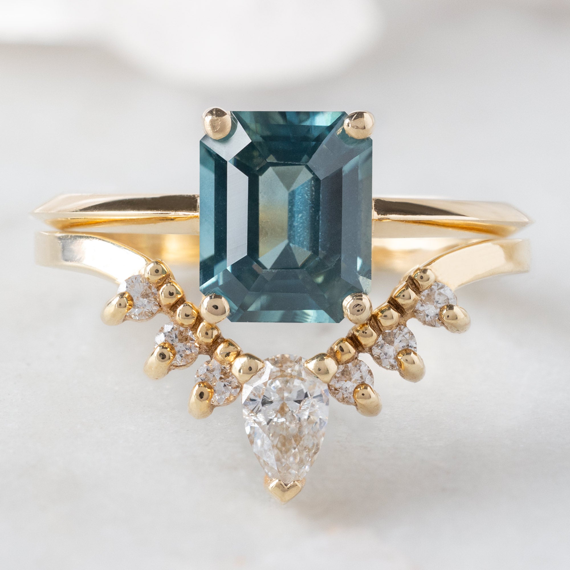 Alexis Russell Custom Diamond Ring Design Your Own Custom | Blue Sapphire Engagement Ring