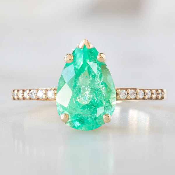 Alexis Russell Custom Diamond Ring Design Your Own Custom | Emerald Engagement Ring