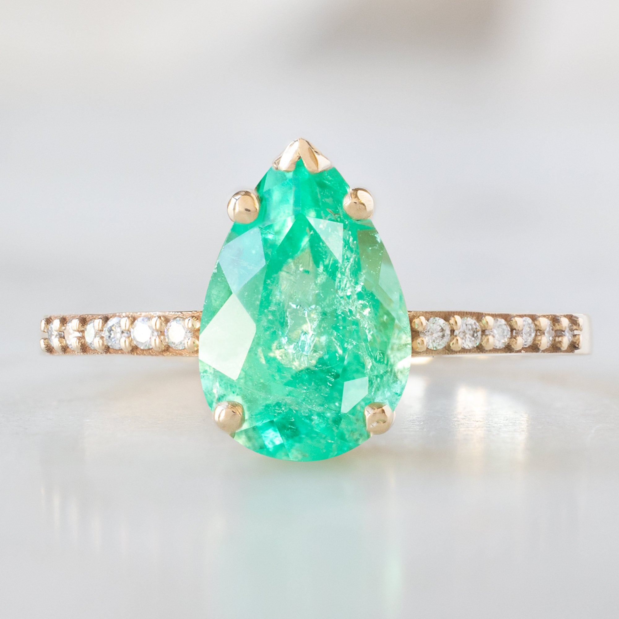 Alexis Russell Custom Diamond Ring Design Your Own Custom | Emerald Engagement Ring
