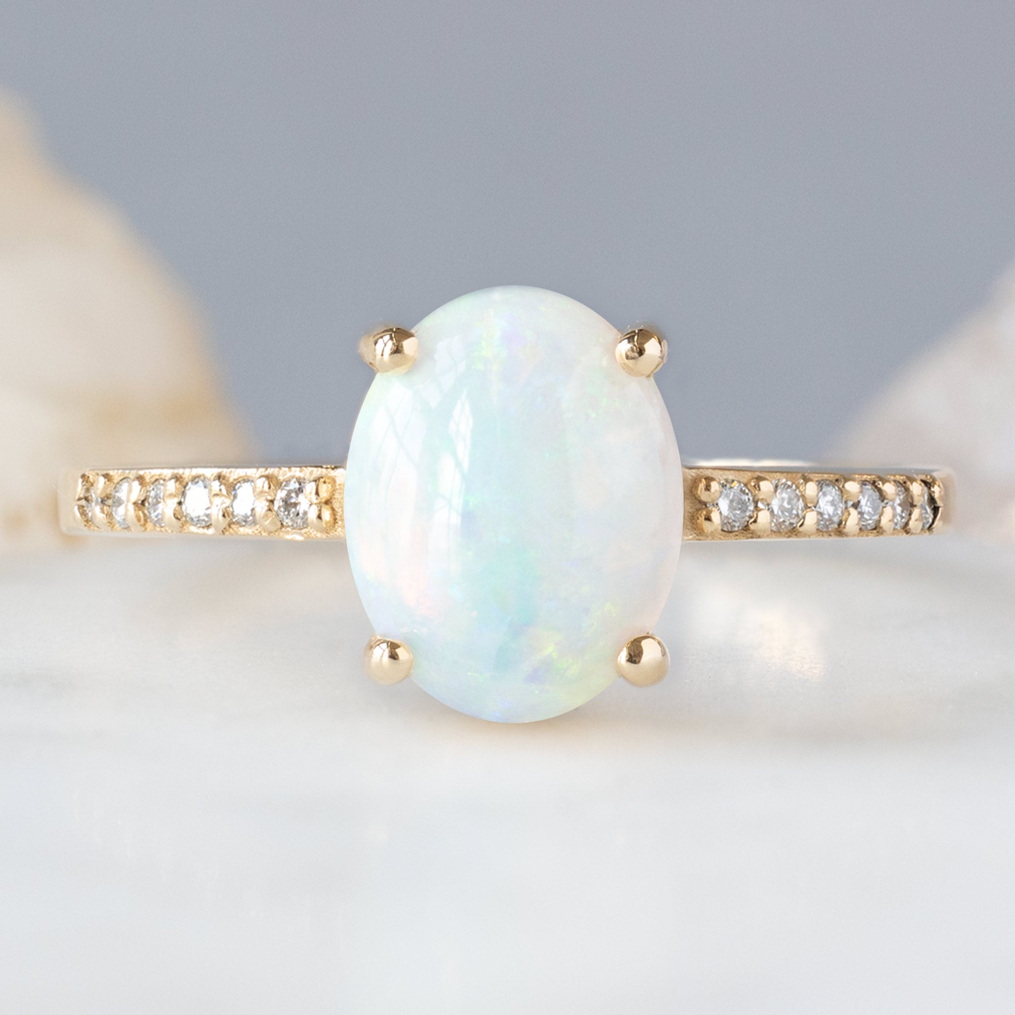 Alexis Russell Custom Diamond Ring Design Your Own Custom | Australian Opal Engagement Ring