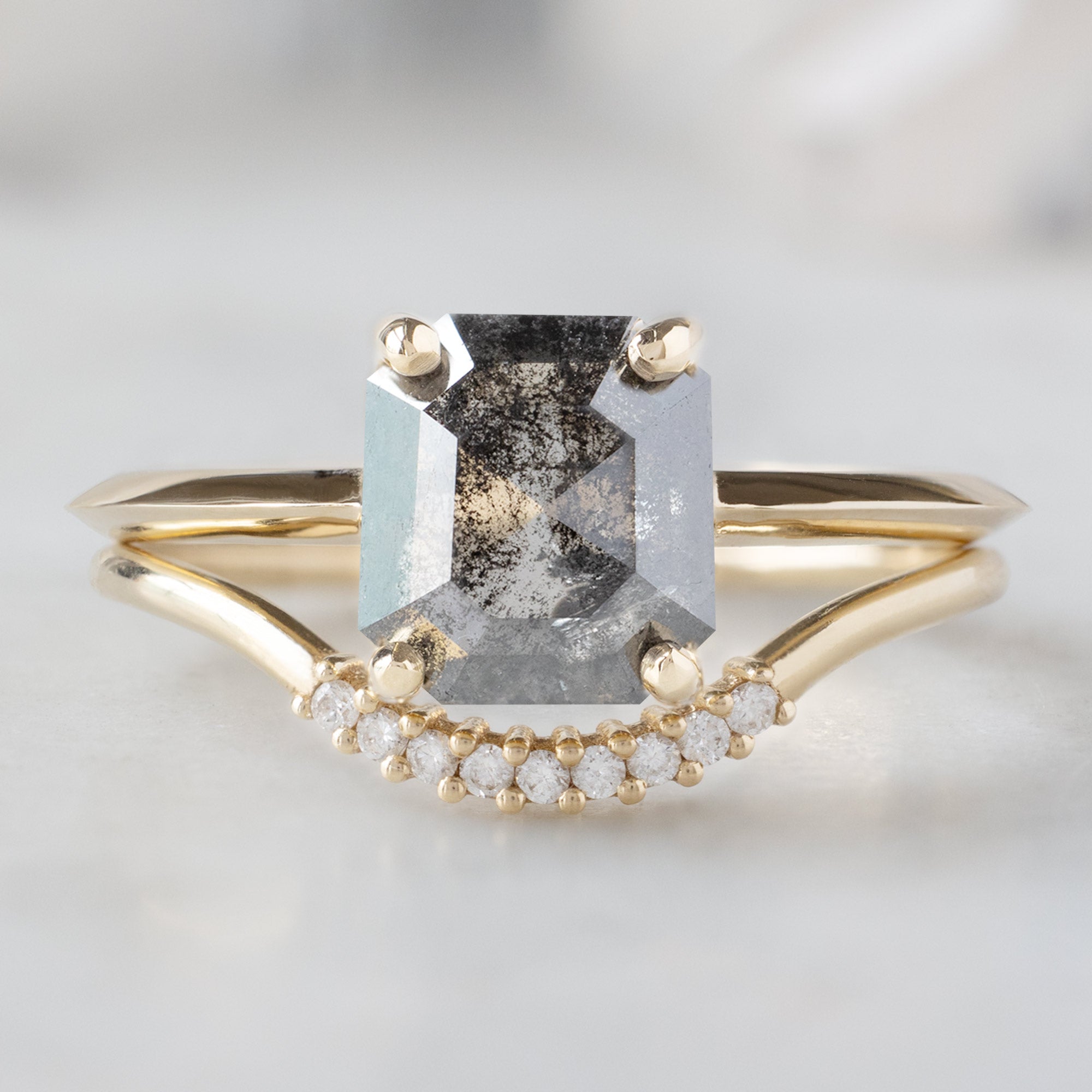 Alexis Russell Custom Diamond Ring Design Your Own Custom | Emerald-Cut Diamond Engagement Ring