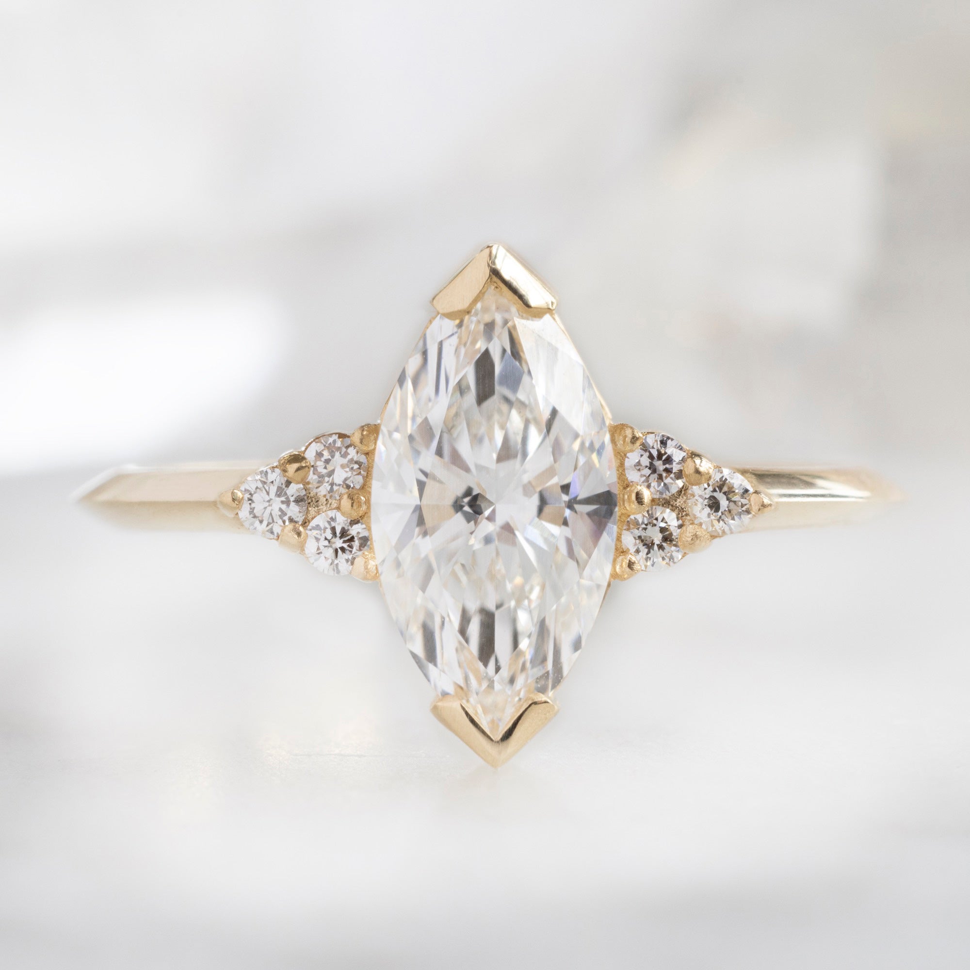 Alexis Russell  Engagement Rings The Ivy Ring | 1.17ct Marquise Lab Grown Diamond in 14K Yellow Gold