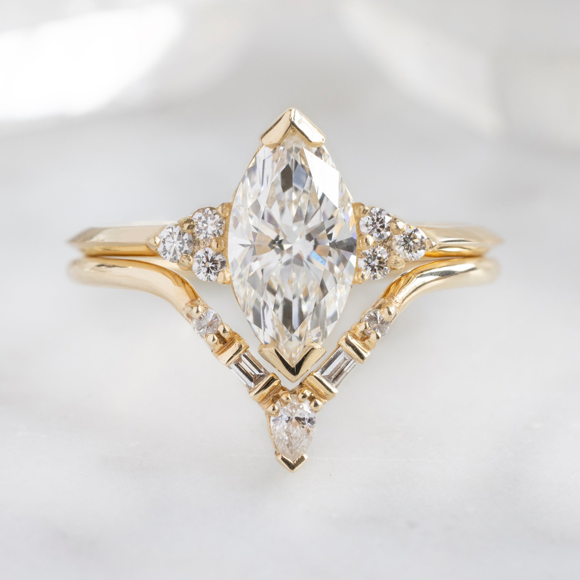 Alexis Russell  Engagement Rings The Ivy Ring | 1.17ct Marquise Lab Grown Diamond in 14K Yellow Gold