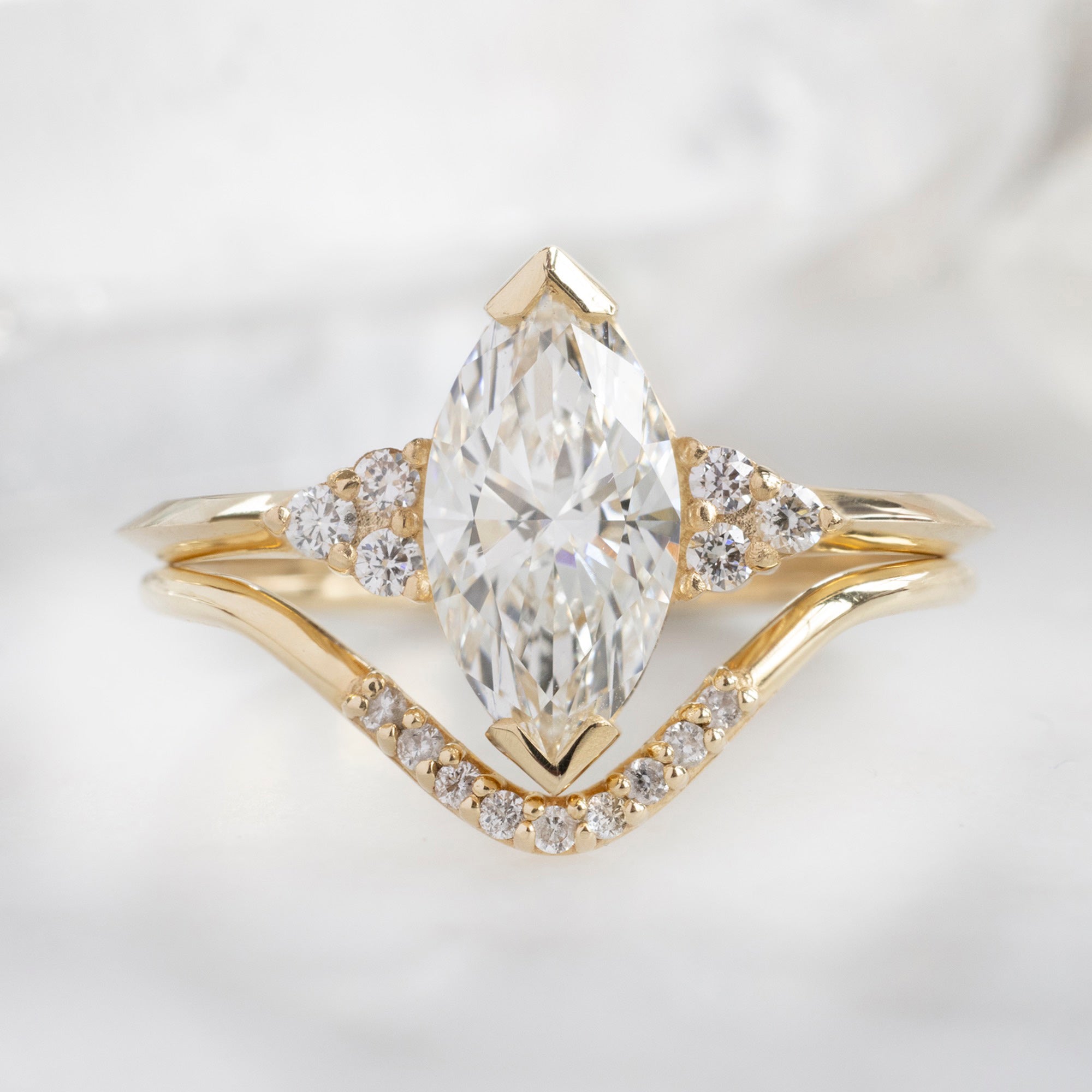 Alexis Russell  Engagement Rings The Ivy Ring | 1.17ct Marquise Lab Grown Diamond in 14K Yellow Gold