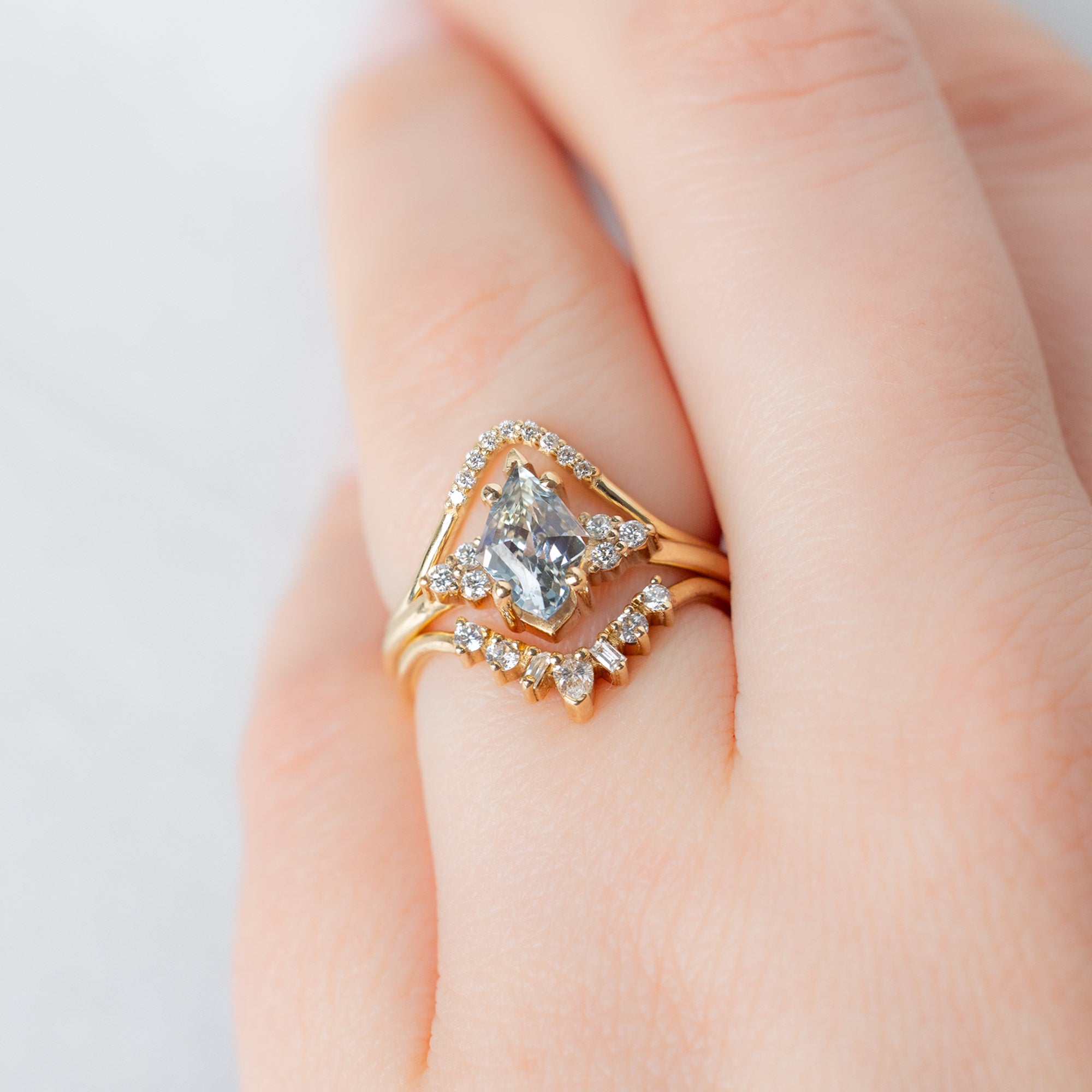 Alexis Russell Custom Diamond Ring Design Your Own Custom | Blue Sapphire Engagement Ring