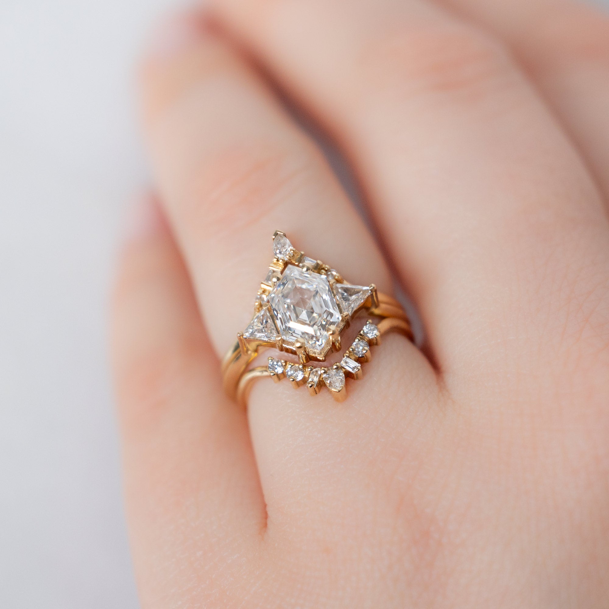 buy:white-diamond-tiara-stacking-band-14k-or-18k-yellow-gold,the-jade-ring-1-65ct-hexagon-white-lab-grown-diamond-in-14k-yellow-gold,geometric-white-diamond-sunburst-stacking-band-14k-or-18k-yellow-gold