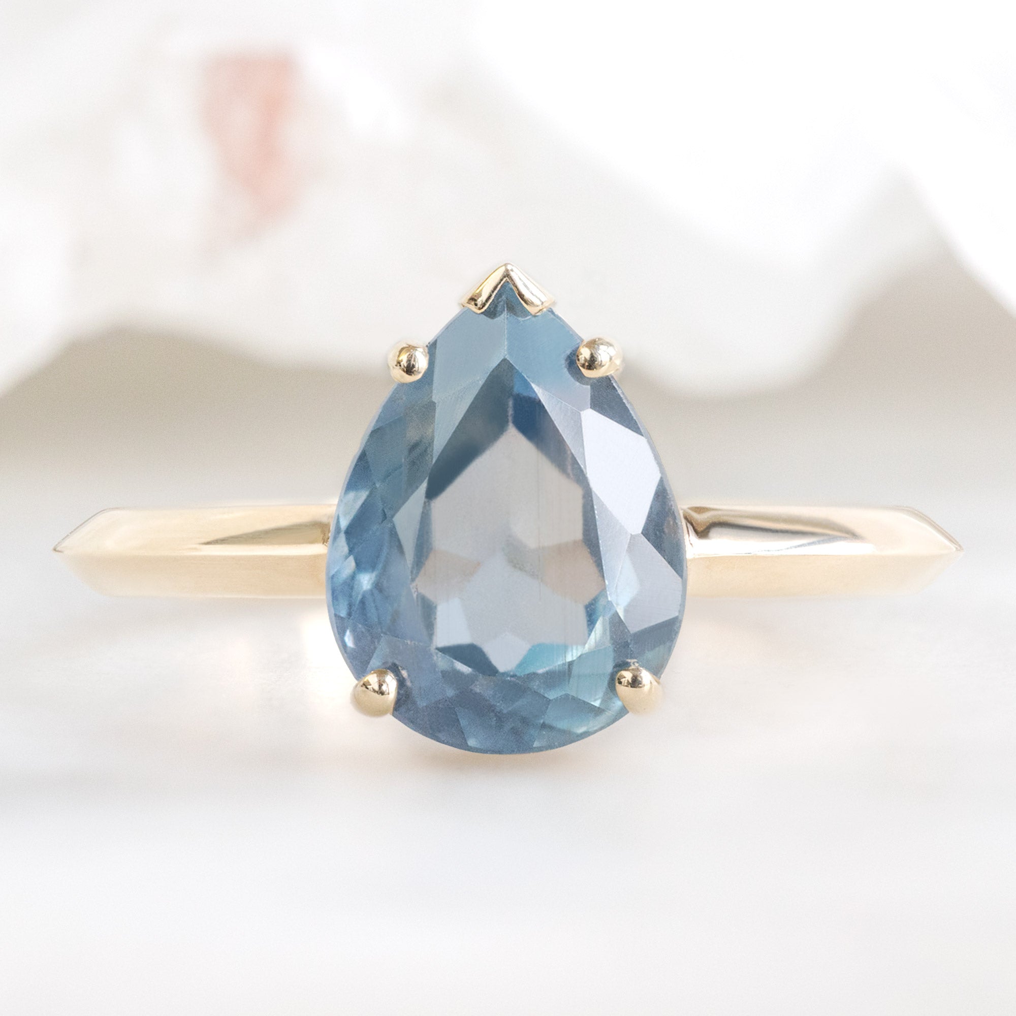 Alexis Russell Engagement Rings The Sage Ring | Build Your Own Pear Sapphire Engagement Ring