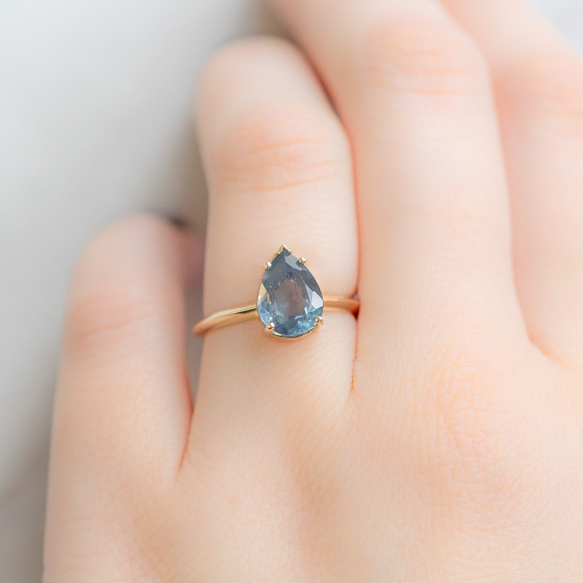 Alexis Russell Engagement Rings The Sage Ring | Build Your Own Pear Sapphire Engagement Ring