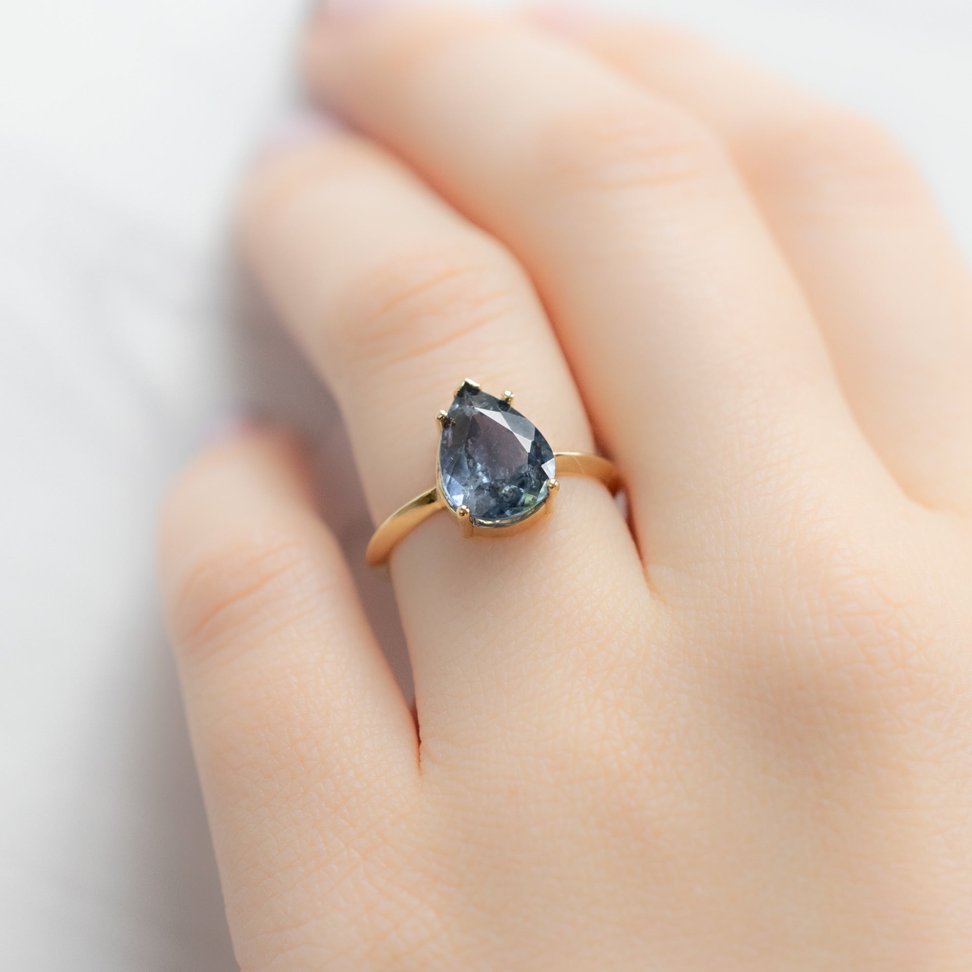 Alexis Russell Engagement Rings The Sage Ring | Build Your Own Pear Sapphire Engagement Ring