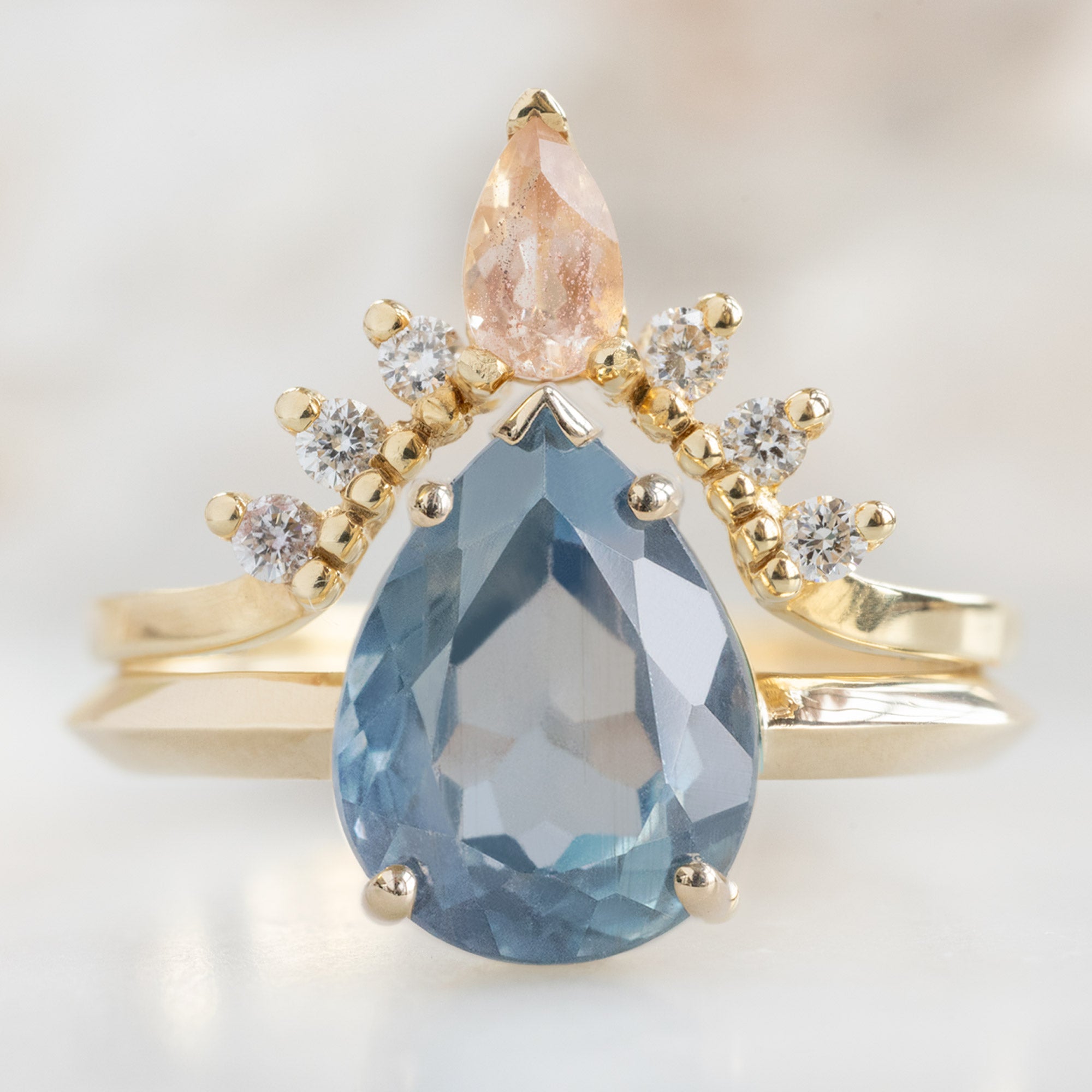 Alexis Russell Engagement Rings The Sage Ring | Build Your Own Pear Sapphire Engagement Ring