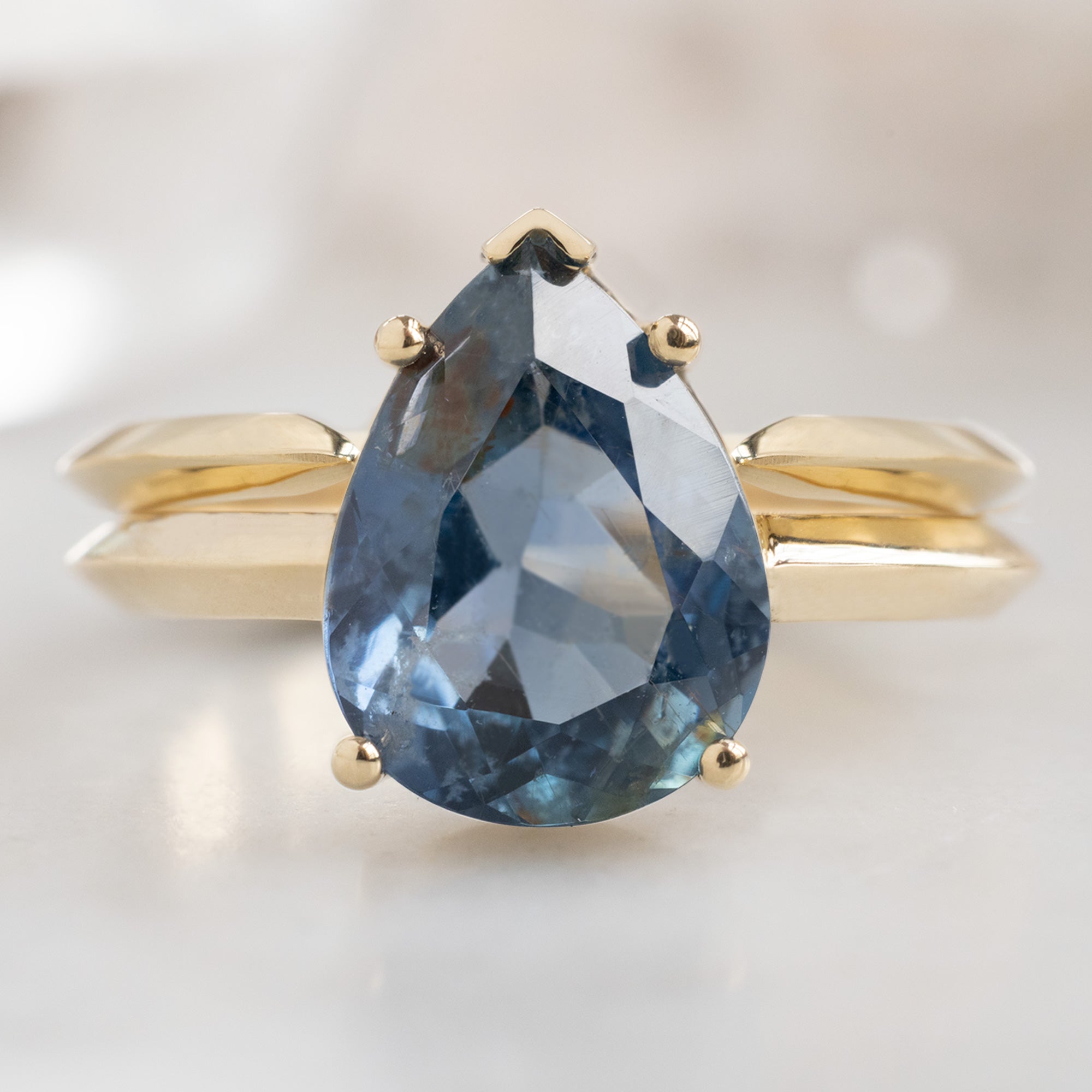 Alexis Russell Engagement Rings The Sage Ring | Build Your Own Pear Sapphire Engagement Ring