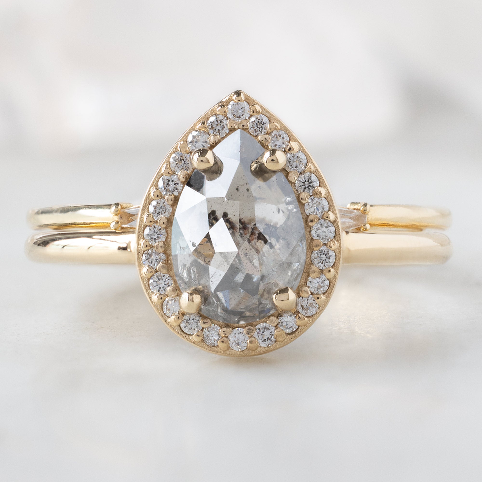 Alexis Russell  Engagement Rings The Dahlia Ring | Build Your Own Pear Salt and Pepper Diamond Engagement Ring