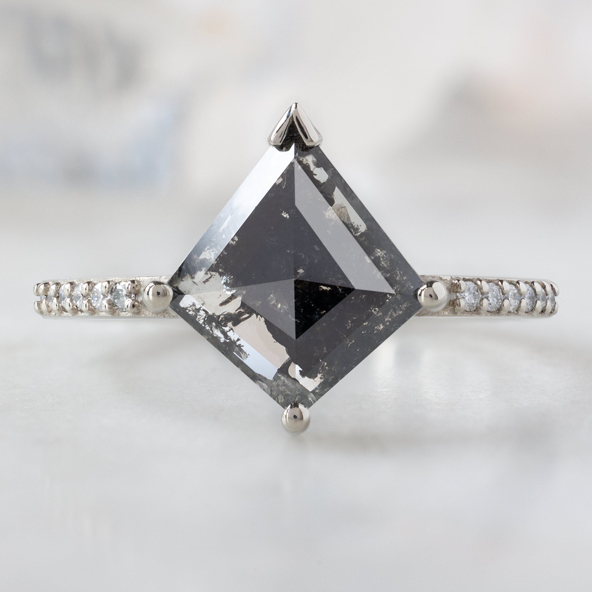 Alexis Russell Custom Diamond Ring Design Your Own Custom | Kite-Shaped Diamond Engagement Ring