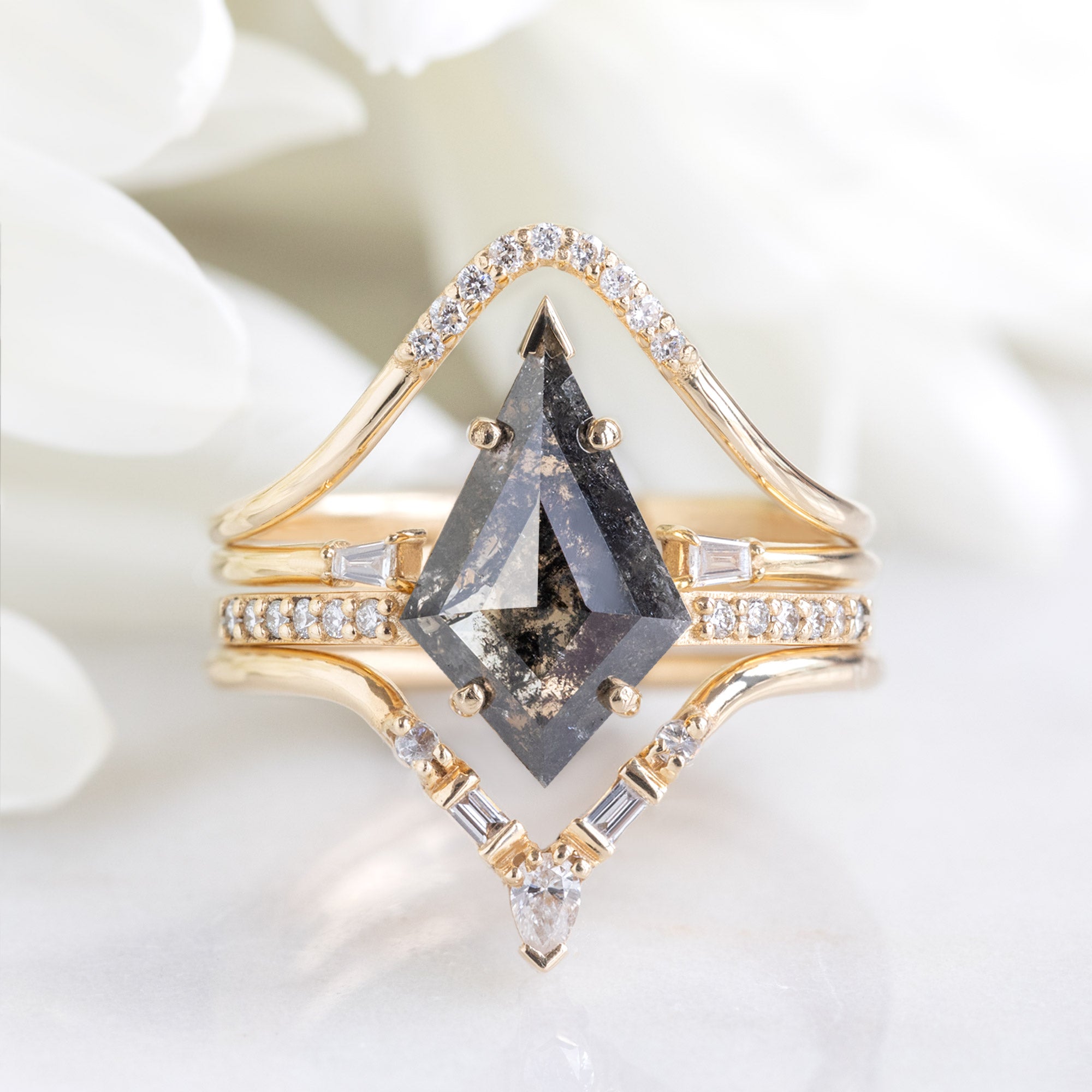 Alexis Russell  Engagement Rings The Willow Ring | Build Your Own Kite Black Diamond Engagement Ring