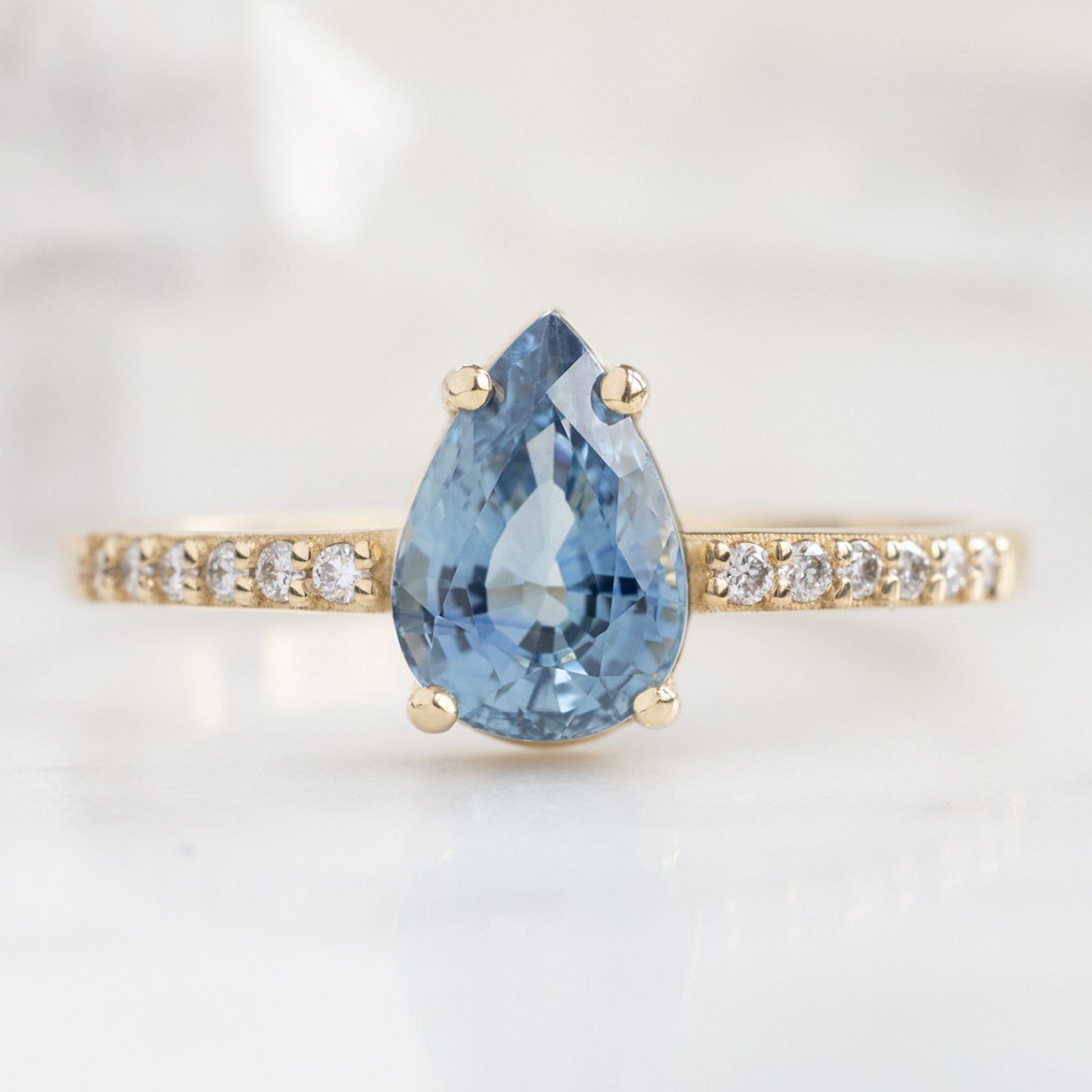 Alexis Russell  Engagement Rings The Willow Ring | Build Your Own Pear Sapphire Engagement Ring
