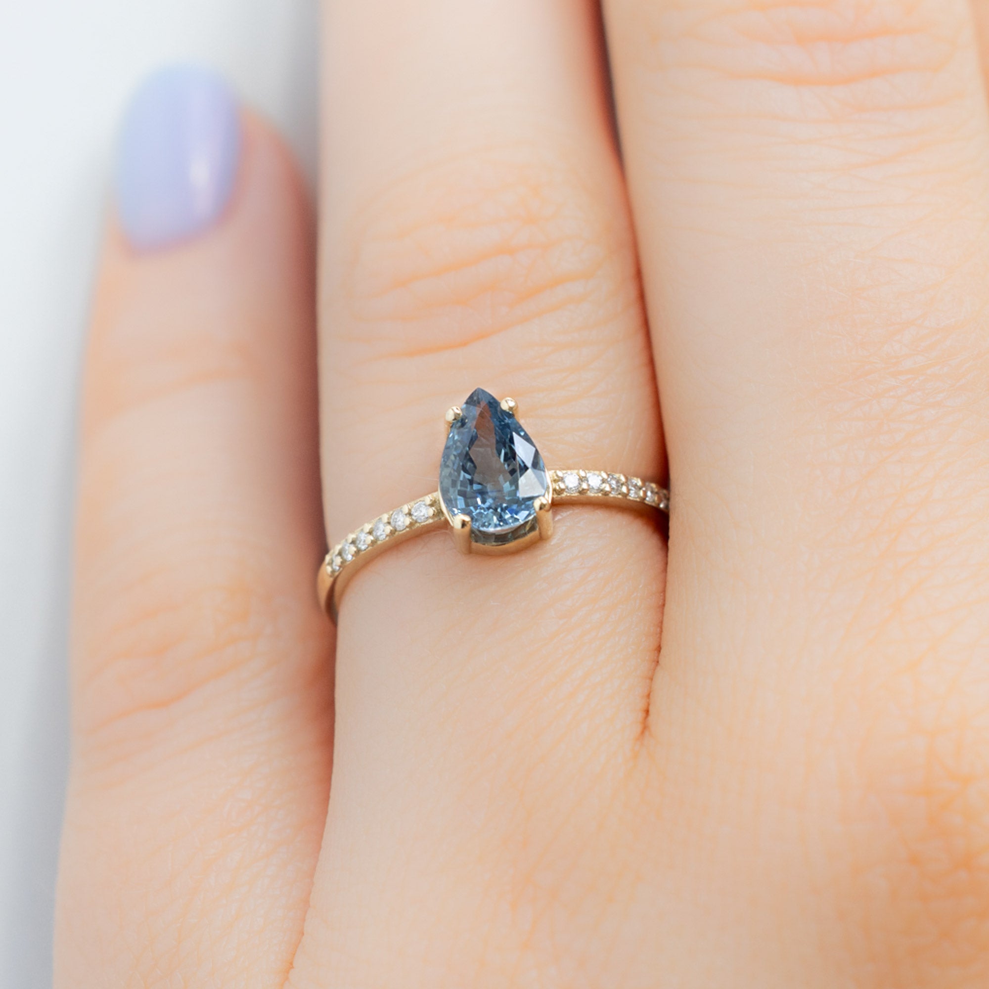 Alexis Russell  Engagement Rings The Willow Ring | Build Your Own Pear Sapphire Engagement Ring