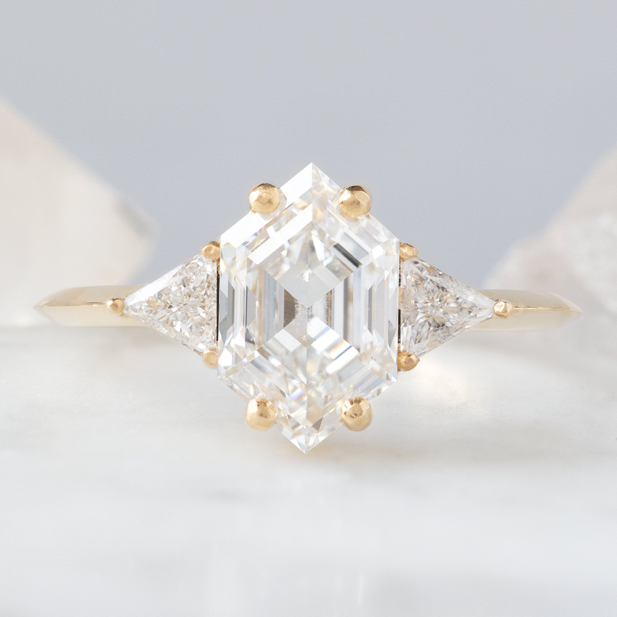Alexis Russell  Engagement Rings The Jade Ring | Build Your Own Hexagon White Diamond Engagement Ring