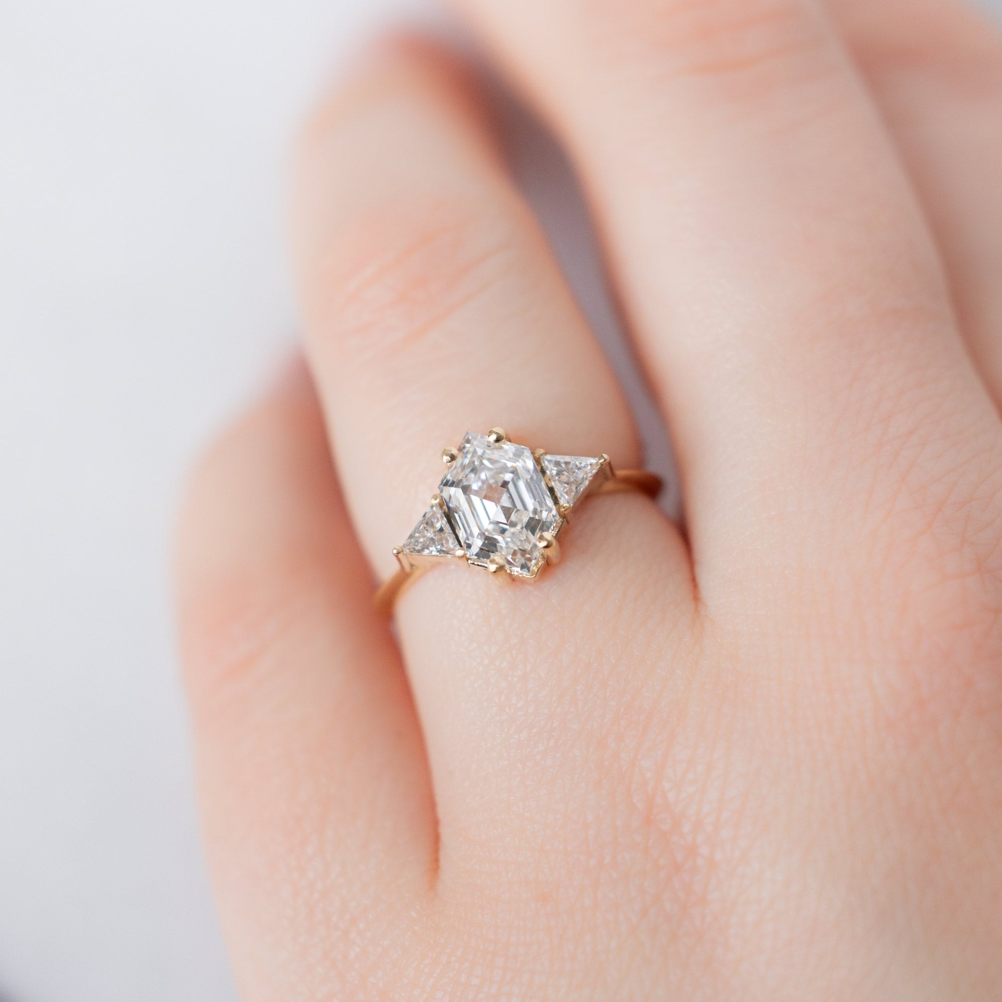 Alexis Russell  Engagement Rings The Jade Ring | Build Your Own Hexagon White Diamond Engagement Ring