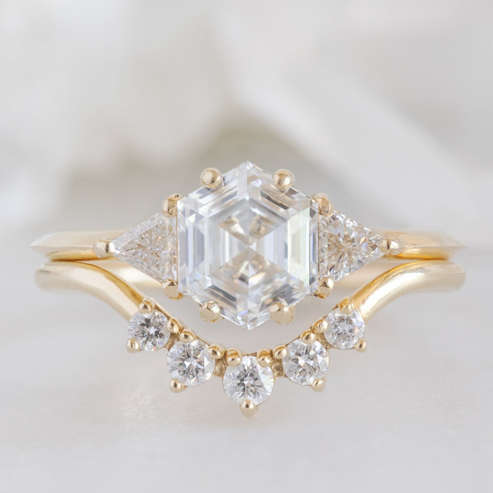 Alexis Russell  Engagement Rings The Jade Ring | Build Your Own Hexagon White Diamond Engagement Ring