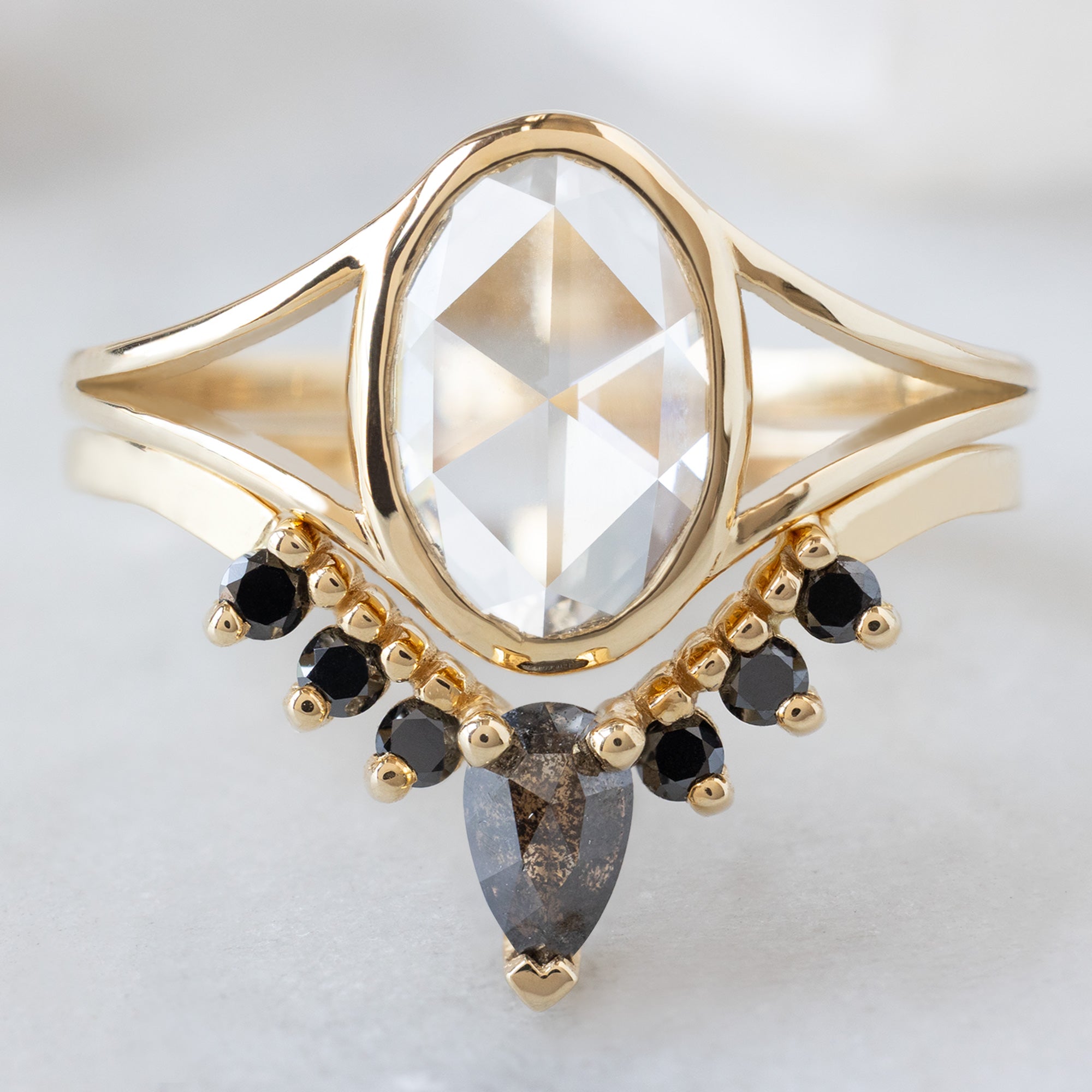 Alexis Russell  Engagement Rings The Magnolia Ring | 1.26ct Oval Lab Grown White Diamond in 14K Yellow Gold