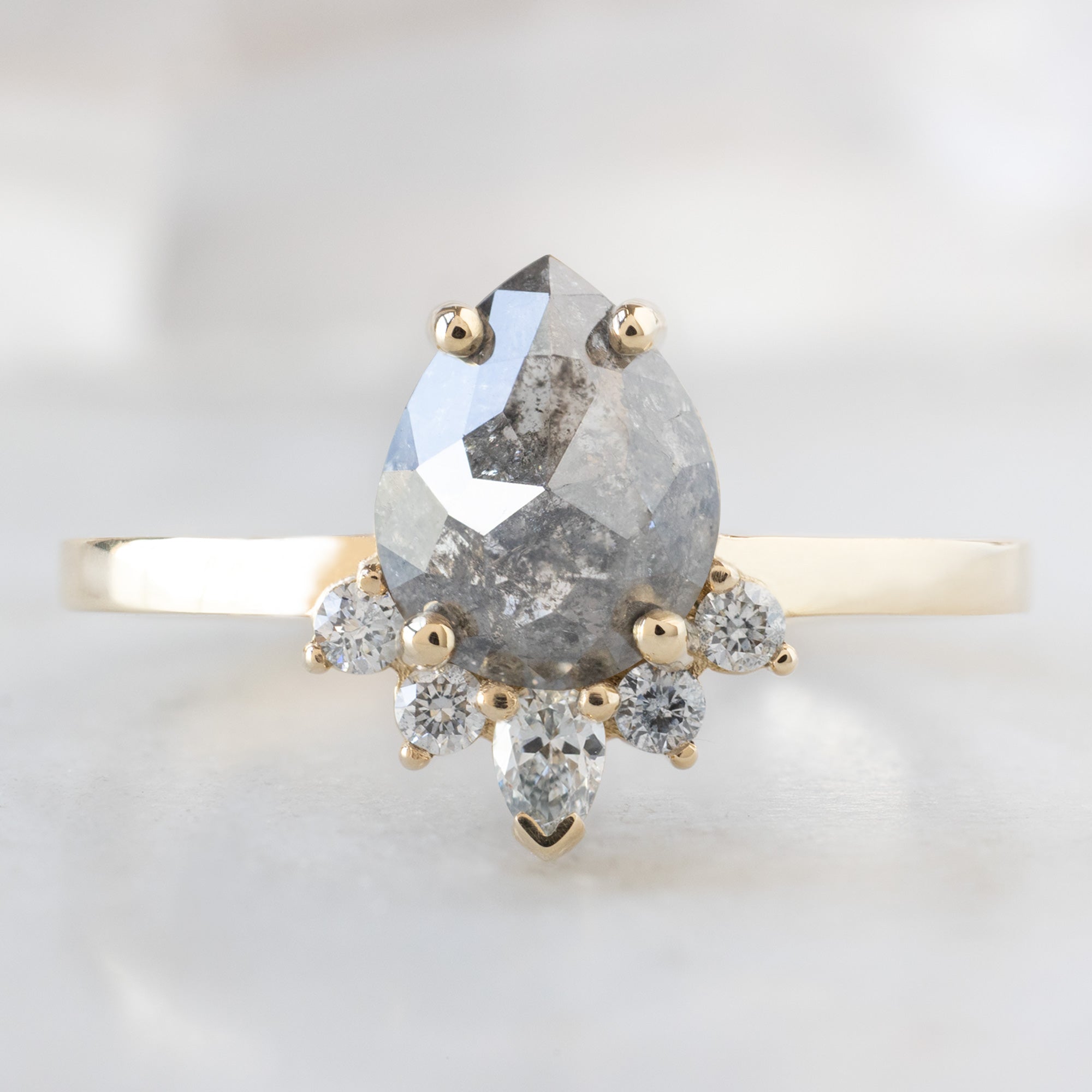 Alexis Russell  Engagement Rings The Aster Ring | Build Your Own Pear Salt and Pepper Diamond Engagement Ring