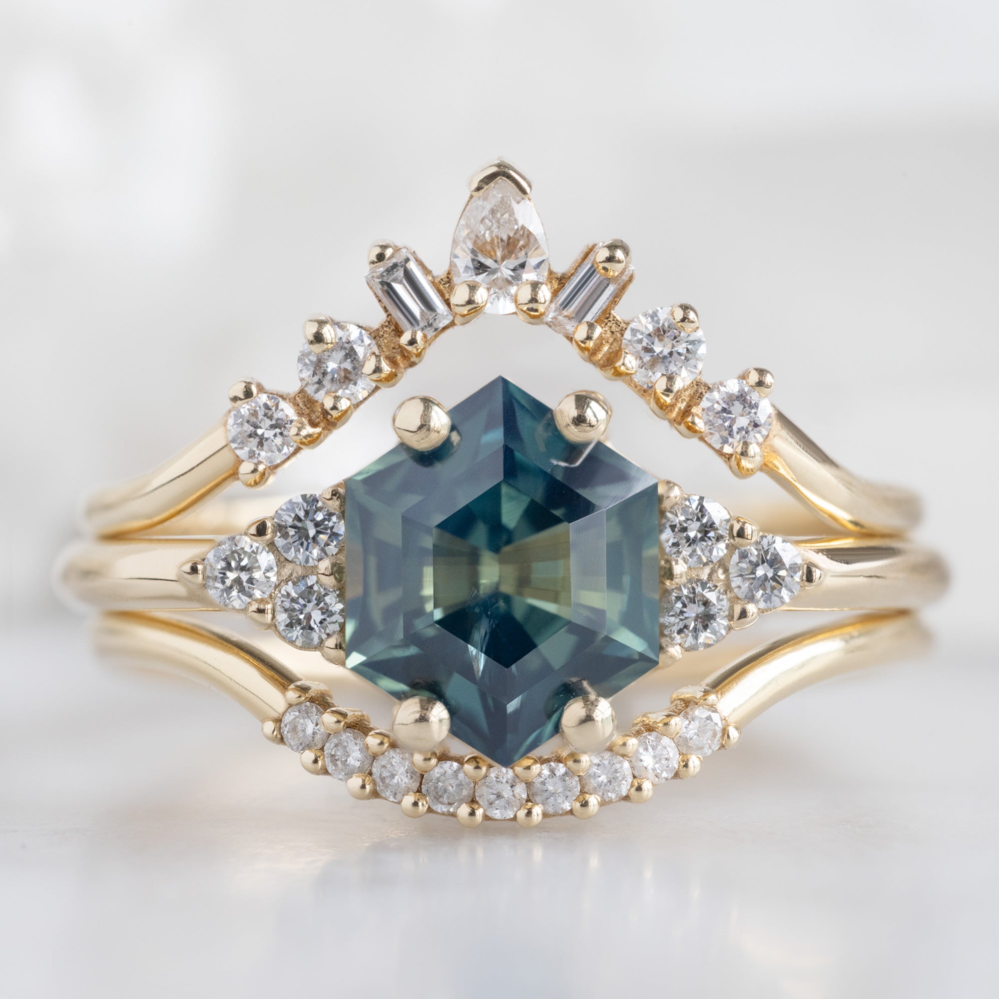Alexis Russell  Engagement Rings The Ivy Ring | Build Your Own Hexagon Blue Sapphire Engagement Ring