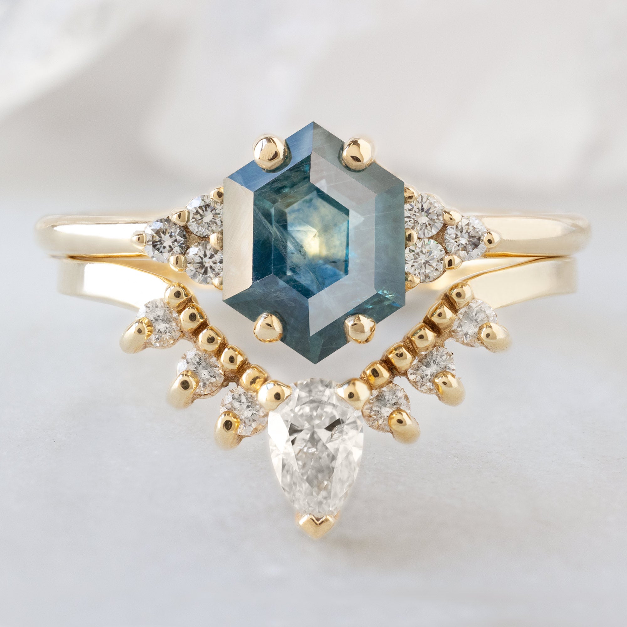 Alexis Russell  Engagement Rings The Ivy Ring | Build Your Own Hexagon Blue Sapphire Engagement Ring
