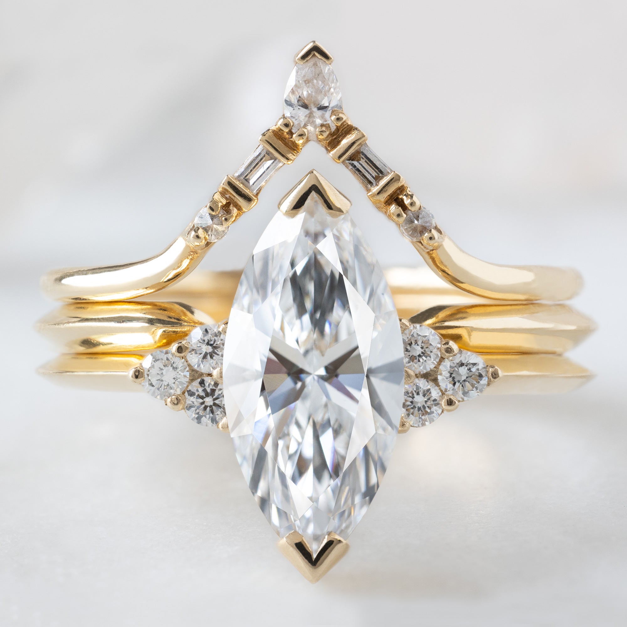 Alexis Russell  Engagement Rings The Ivy Ring | 1.88ct Lab Grown Marquise White Diamond in 14K Yellow Gold