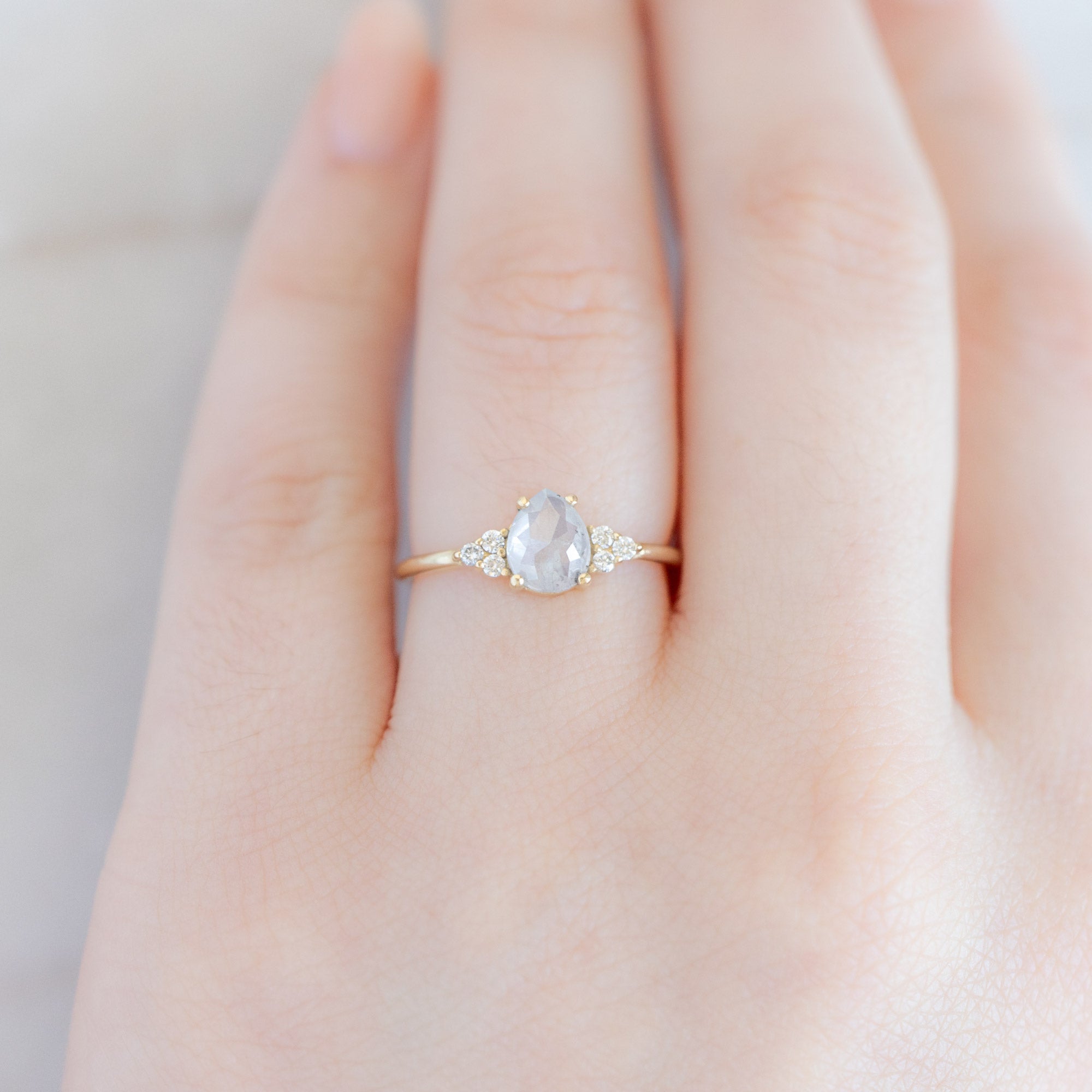 Alexis Russell  Engagement Rings The Ivy Ring | Build Your Own Pear Icy White Diamond Engagement Ring