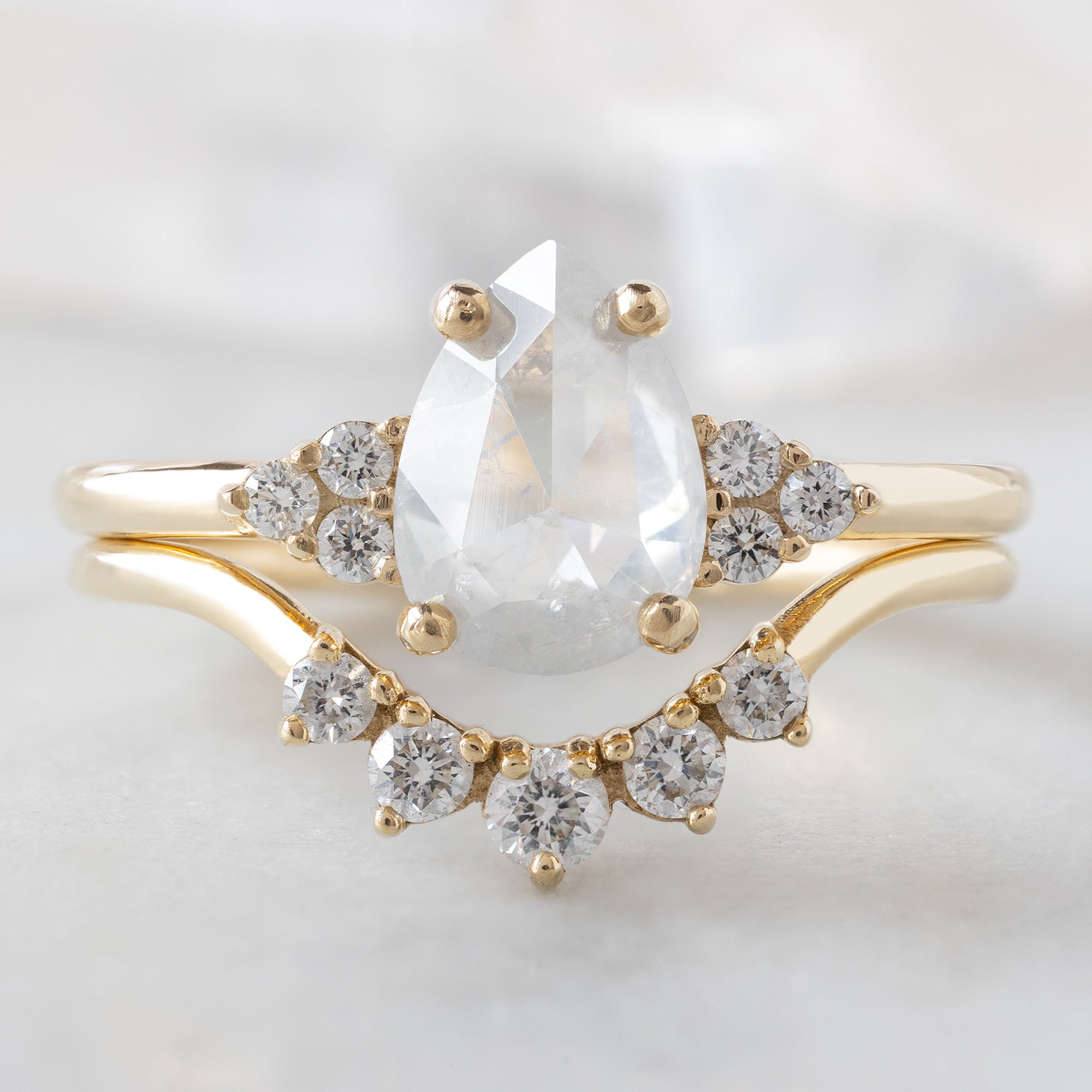Alexis Russell  Engagement Rings The Ivy Ring | Build Your Own Pear Icy White Diamond Engagement Ring