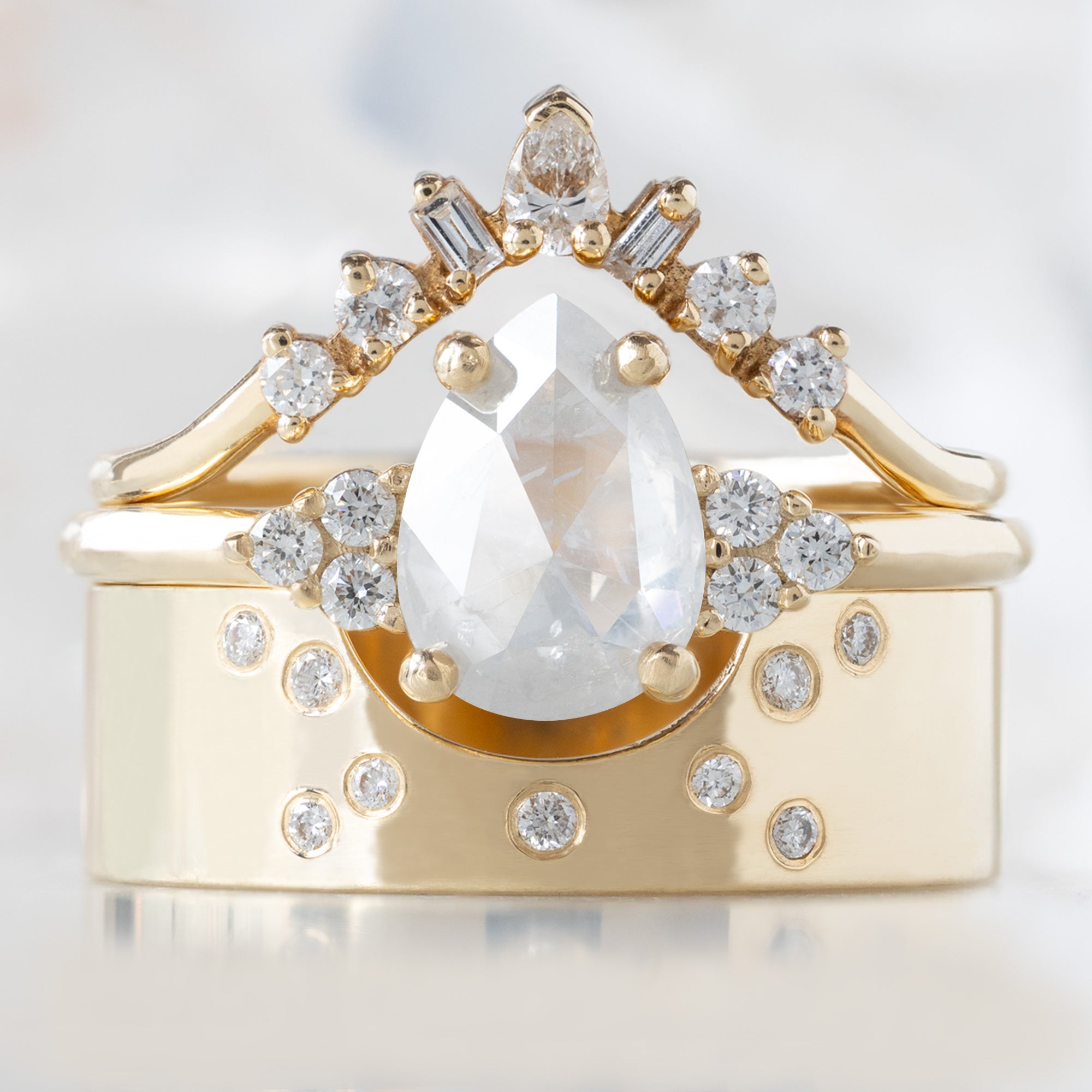 Alexis Russell  Engagement Rings The Ivy Ring | Build Your Own Pear Icy White Diamond Engagement Ring