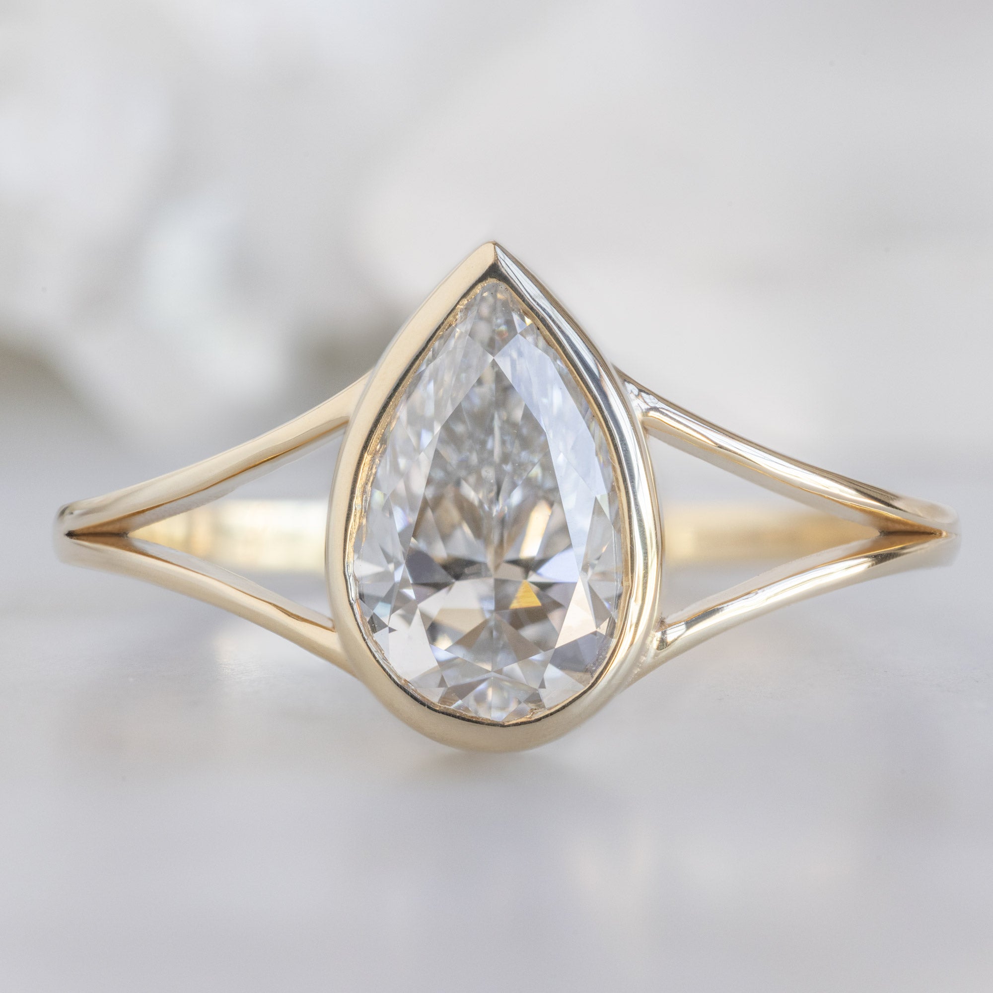 Alexis Russell  Engagement Rings The Magnolia Ring | Build Your Own Pear White Diamond Engagement Ring