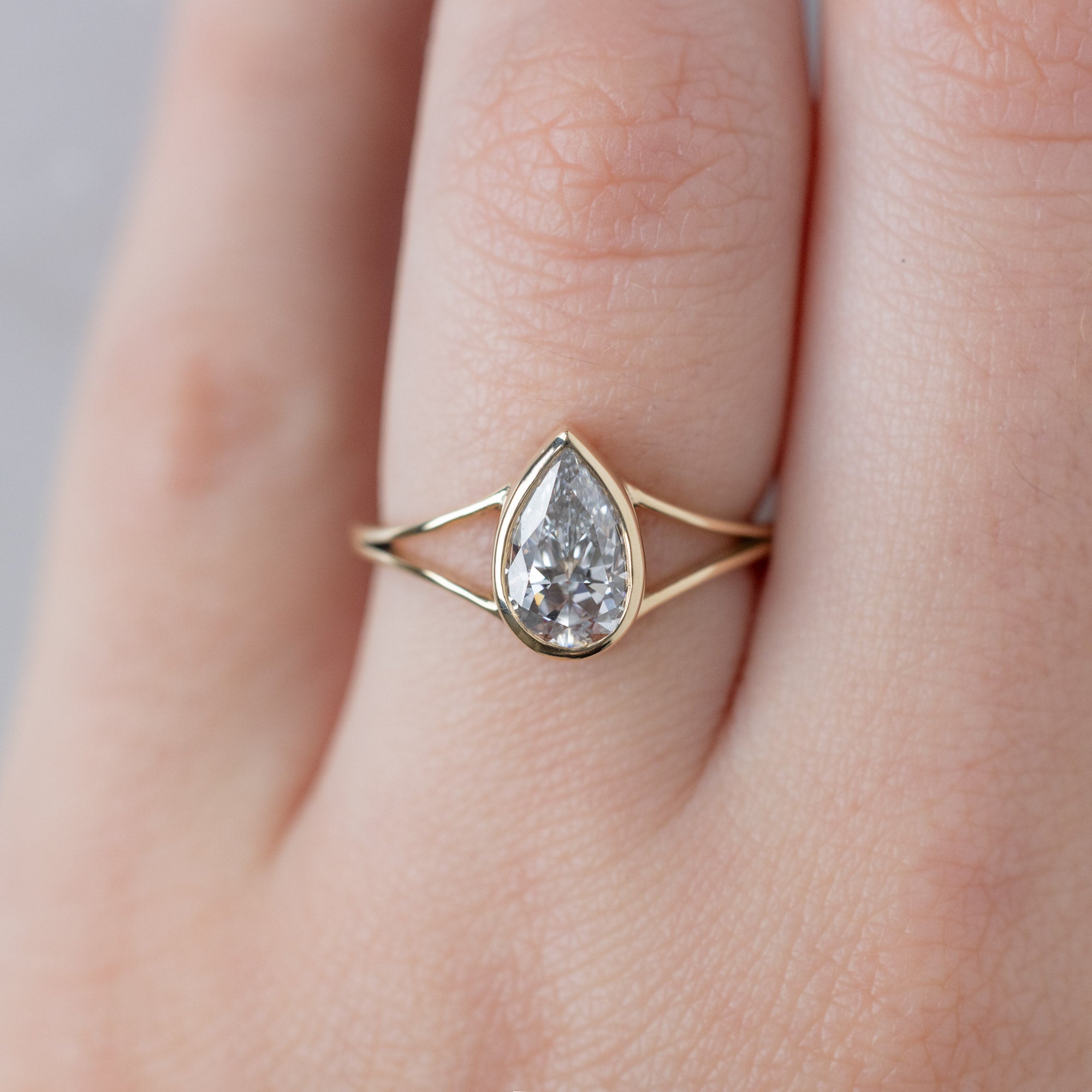 Alexis Russell  Engagement Rings The Magnolia Ring | Build Your Own Pear White Diamond Engagement Ring