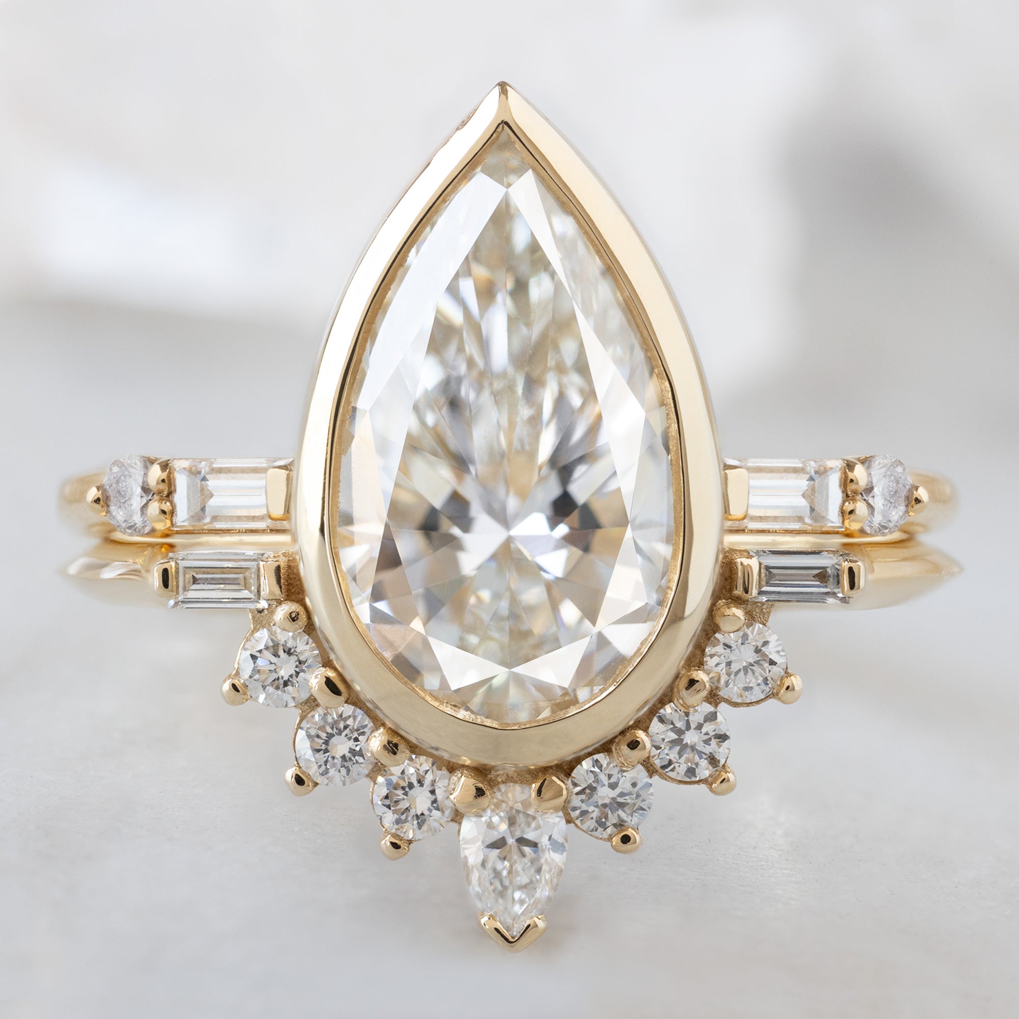 Alexis Russell  Engagement Rings The Posy Ring | Build Your Own Pear White Diamond Engagement Ring