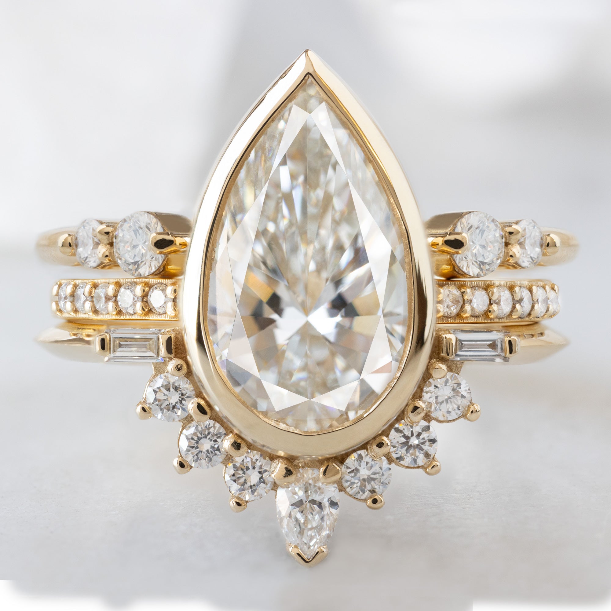 Alexis Russell  Engagement Rings The Posy Ring | Build Your Own Pear White Diamond Engagement Ring