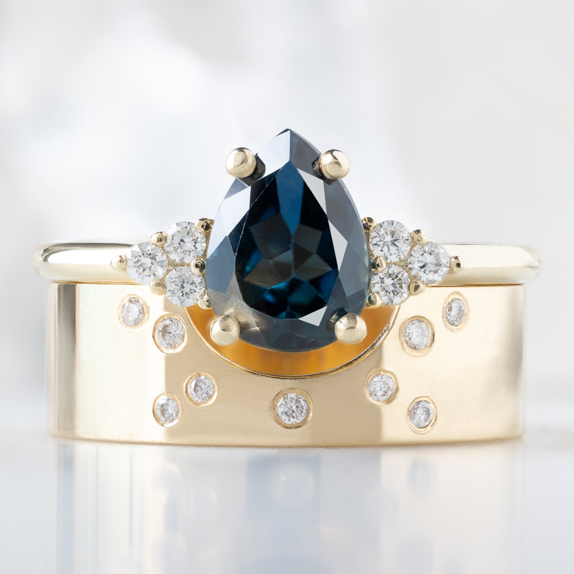Alexis Russell  Engagement Rings The Ivy Ring | Build Your Own Pear Blue Sapphire Engagement Ring