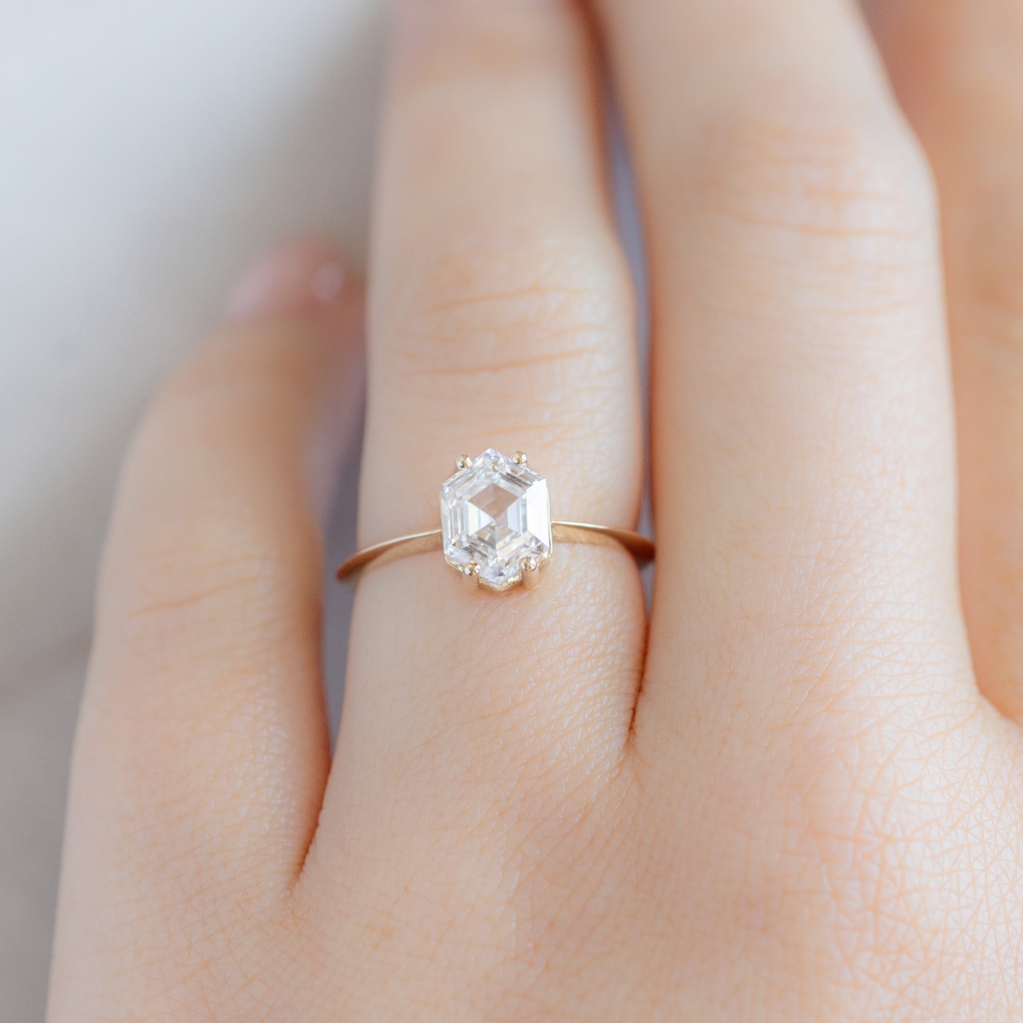 Alexis Russell  Engagement Rings The Bryn Ring | Build Your Own Hexagon White Diamond Engagement Ring