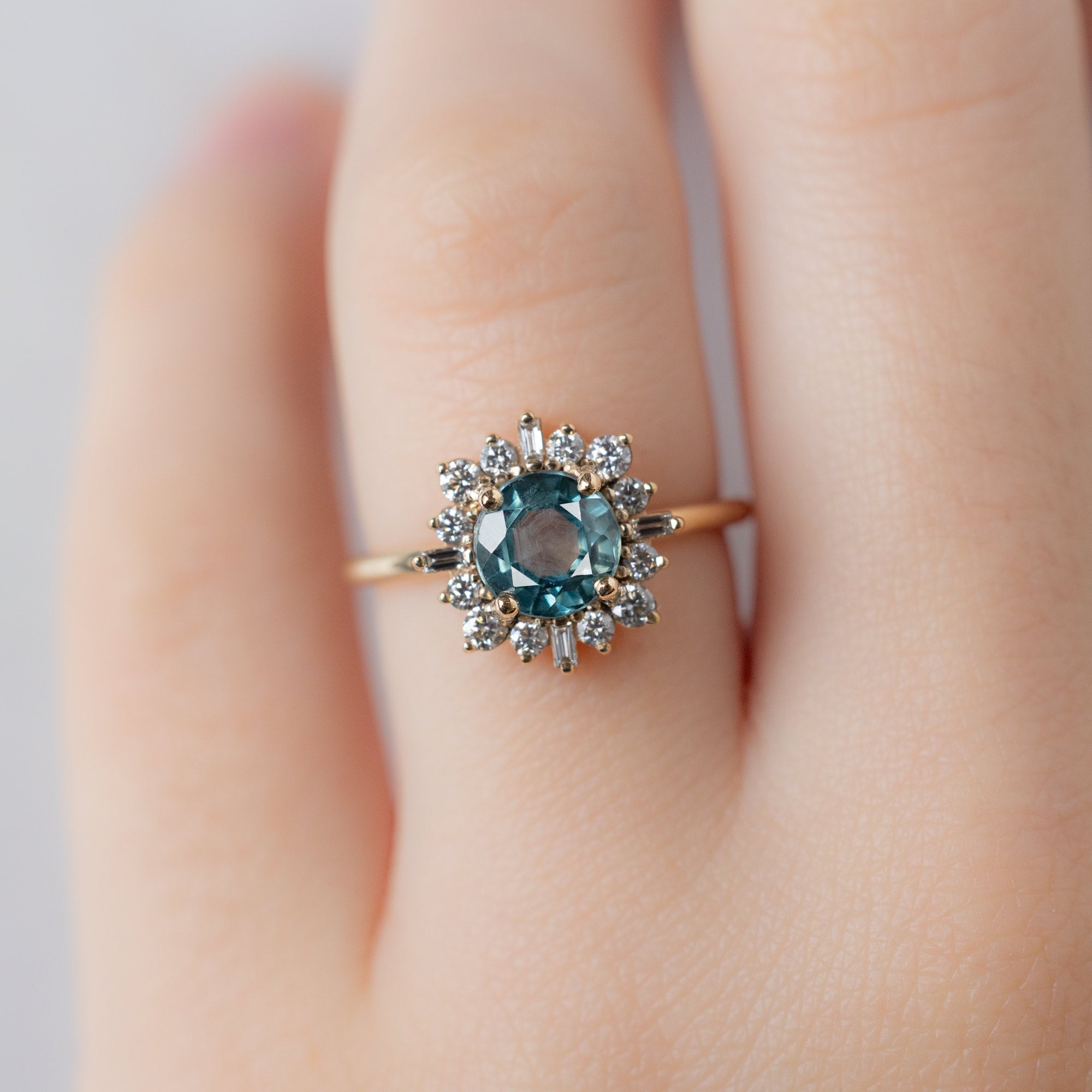 Alexis Russell  Engagement Rings The Compass Ring | Build Your Own Round Sapphire Engagement Ring