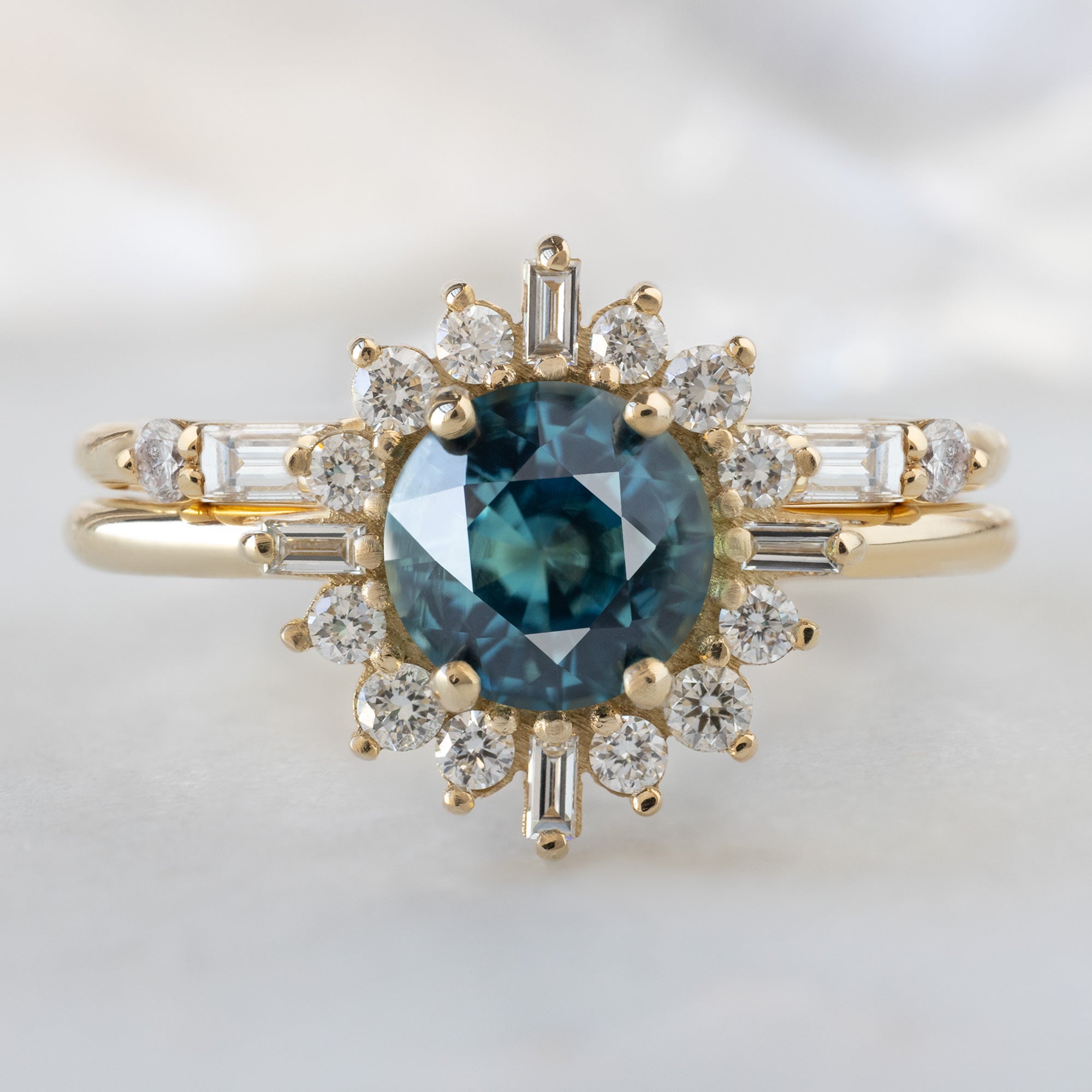 Alexis Russell  Engagement Rings The Compass Ring | Build Your Own Round Sapphire Engagement Ring