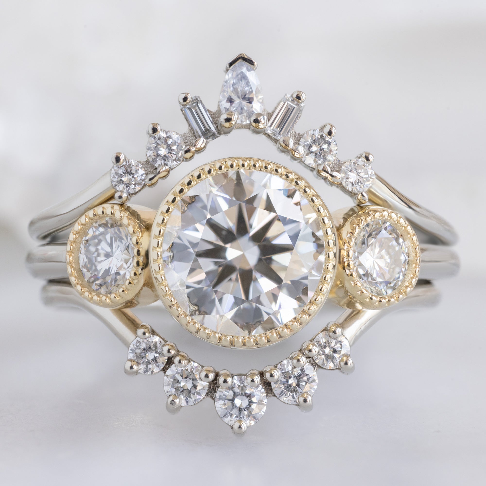 buy:geometric-white-diamond-sunburst-stacking-band-14k-or-18k-yellow-gold,the-milgrain-jade-ring-1-50ct-lab-grown-round-white-diamond-in-14k-yellow-gold,round-white-diamond-sunburst-stacking-band-14k-or-18k-yellow-gold